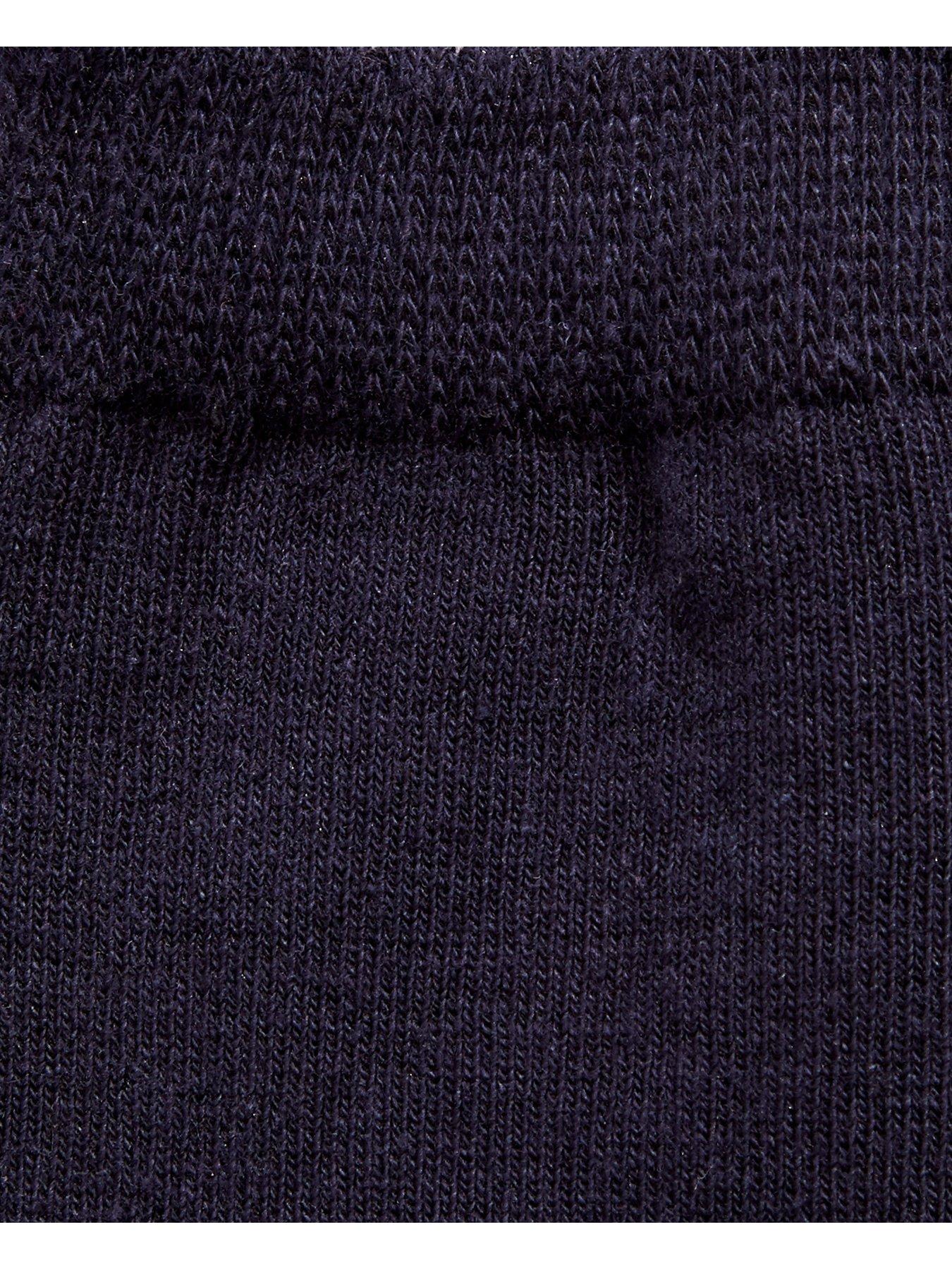 Image 3 of 3 of The Very Collection Girls 5 Pack Cotton-Rich Knee High Socks - Navy