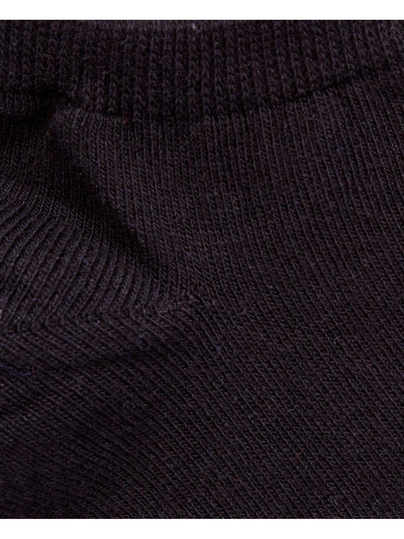 Image 3 of 3 of The Very Collection 5 Pack Unisex Trainer Liner Socks - Black