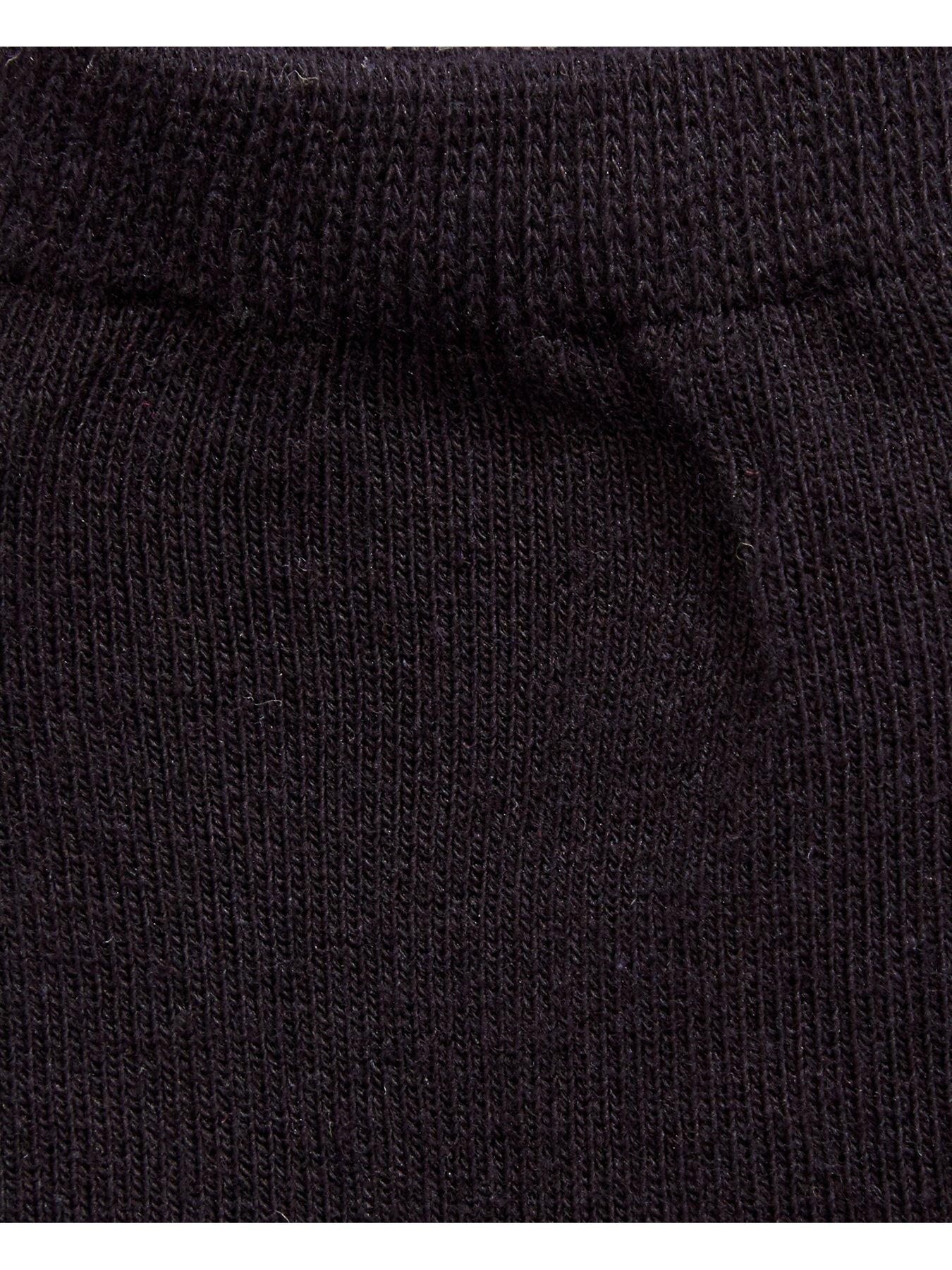 Image 3 of 3 of The Very Collection Girls 7 Pack Cotton-Rich Stretch Ankle Socks - Black