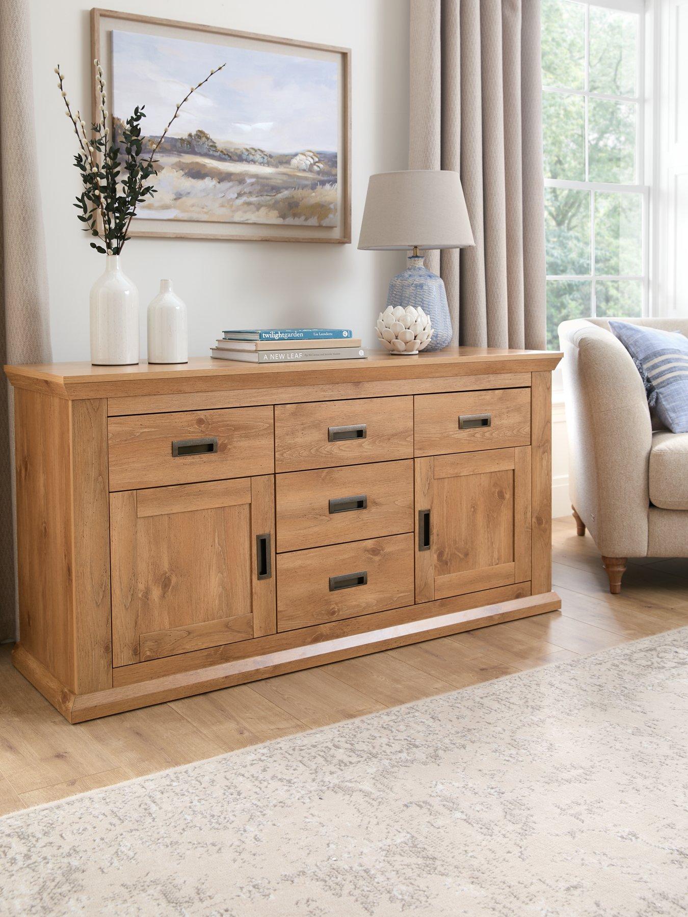 Image 1 of 7 of Very Home Clifton Large Wood Effect Sideboard