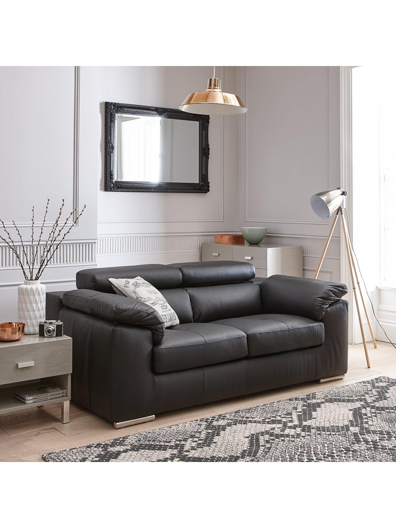Very Home Brady 100% Premium Leather 2 Seater Sofa
