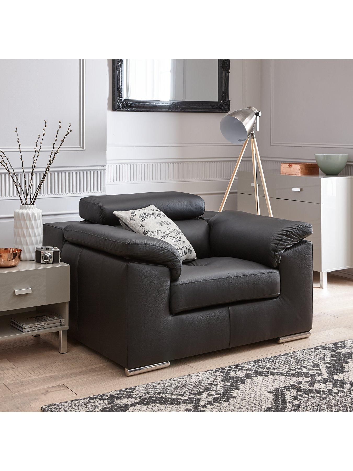 Image 1 of 5 of The Very Collection Brady 100% Premium Leather Armchair - FSC&reg; Certified