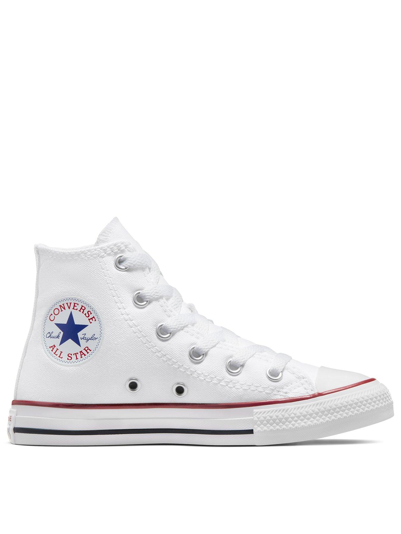 Converse Kids Unisex Hi Top Trainer - White