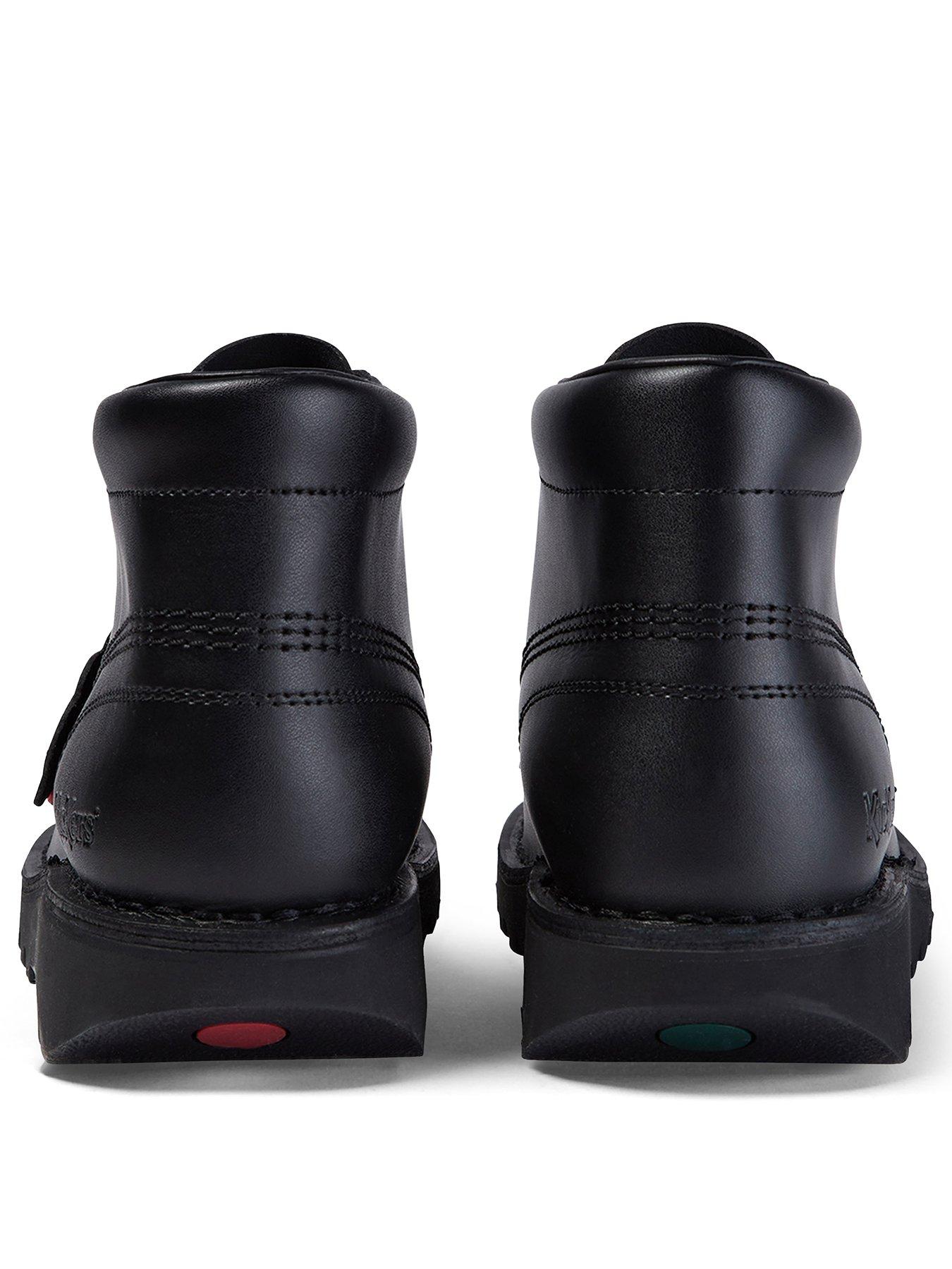 Image 2 of 7 of Kickers Mens Leather Lace-Up Chunky Sole Boots - Black