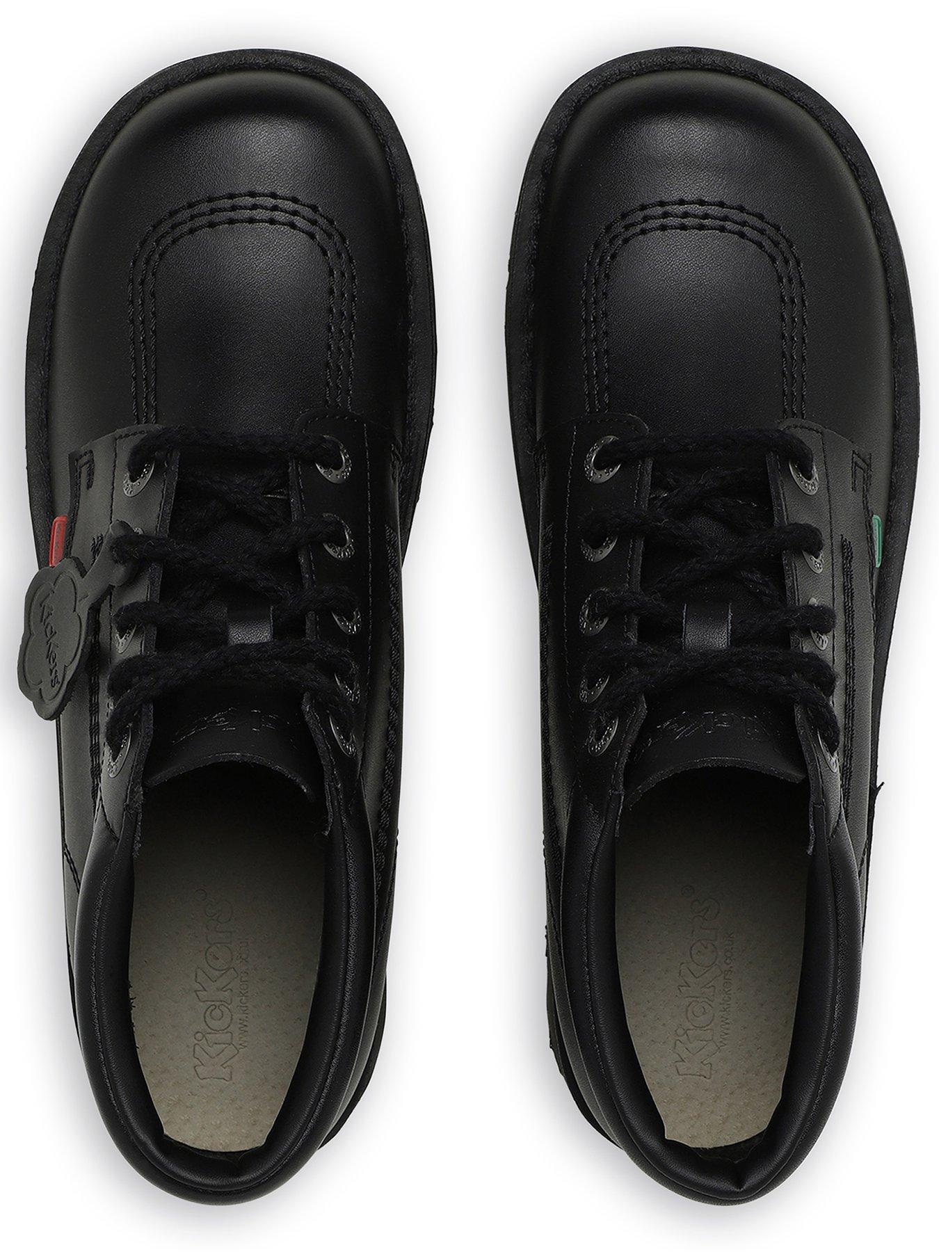 Image 4 of 7 of Kickers Mens Leather Lace-Up Chunky Sole Boots - Black