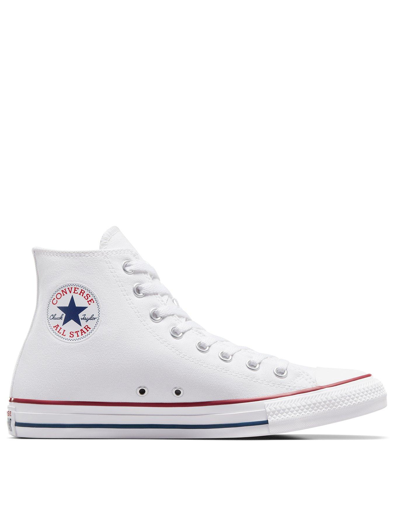 Black & white outlet all star hi trainers