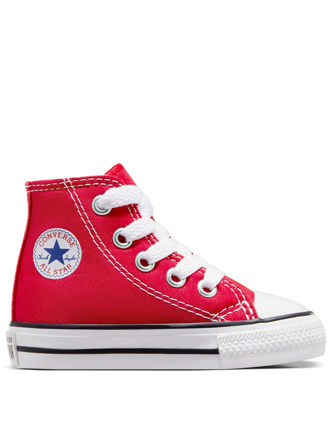 Infant red 2025 converse high tops