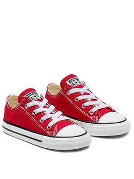 converse-chuck-taylor-all-star-ox-infant-unisex-trainers--red