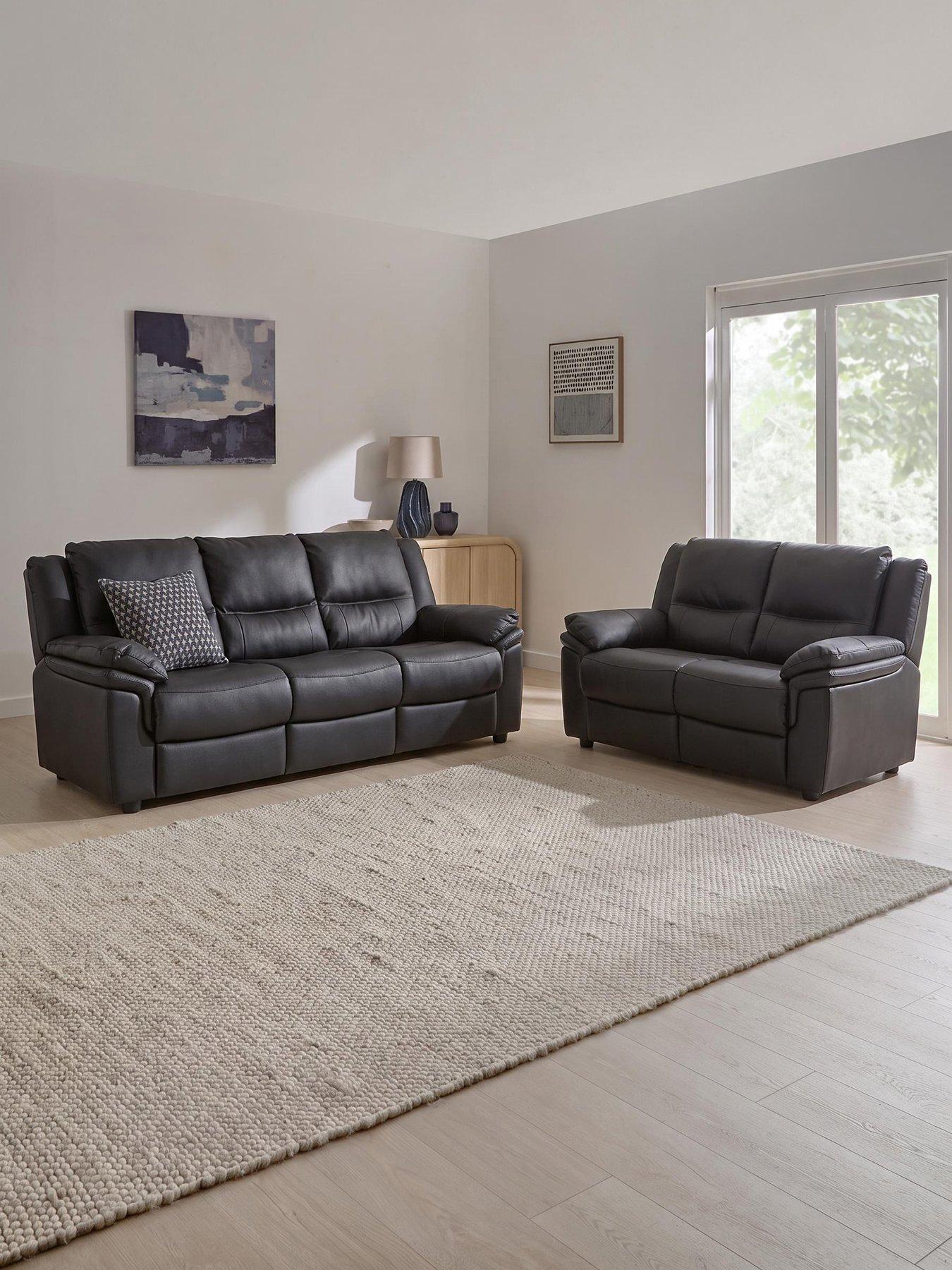 very-home-albion-luxury-faux-leather-high-back-3-seaternbsp-2-seaternbspsofa-set-buy-and-save