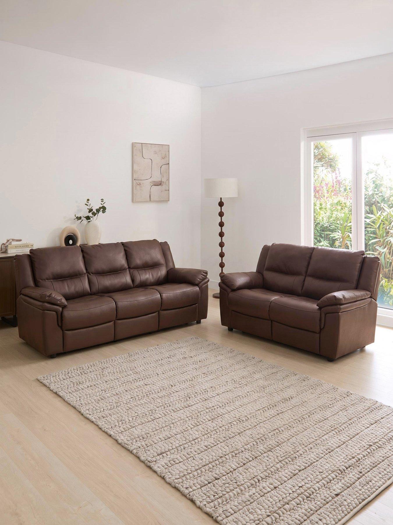 very-home-albion-luxury-faux-leather-high-back-3-seaternbsp-2-seaternbspsofa-set-buy-and-save
