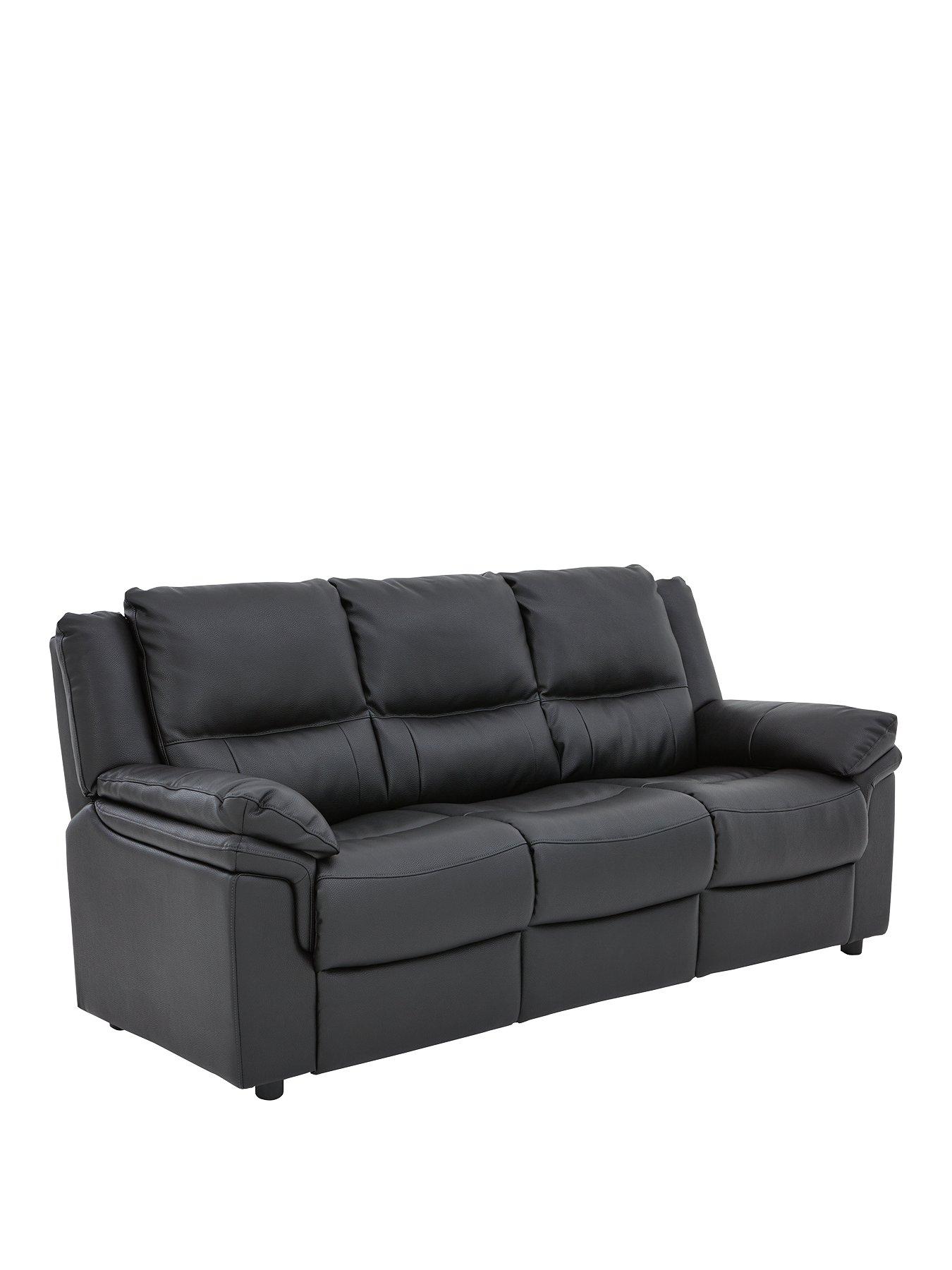 Image 3 of 5 of Very Home Albion Luxury Faux Leather High Back 3 Seater&nbsp;+ 2 Seater&nbsp;Sofa Set (Buy and SAVE!)