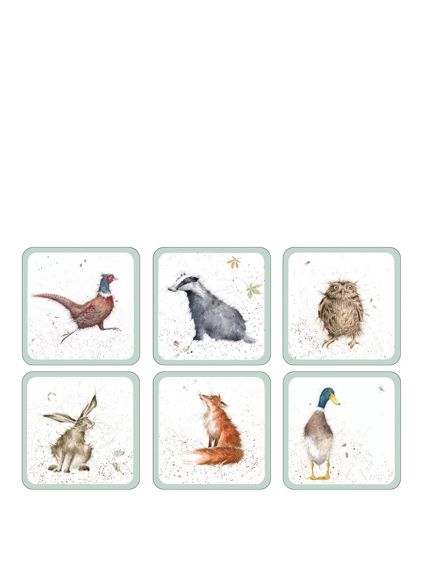 Image 1 of 7 of ROYAL WORCESTER Wrendale Coasters &ndash; Set of 6
