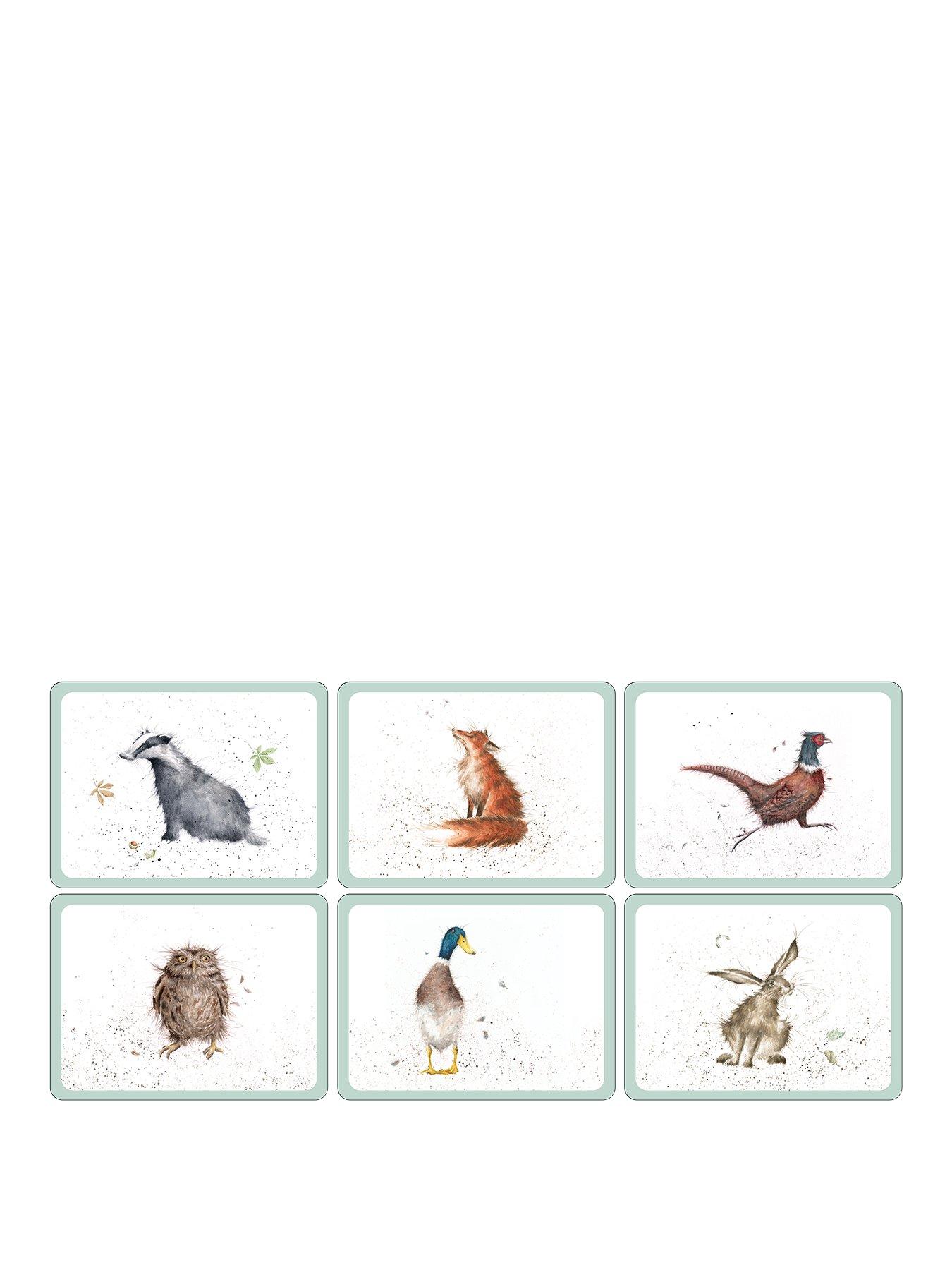 Image 1 of 7 of ROYAL WORCESTER Wrendale Placemats &ndash; Set of 6