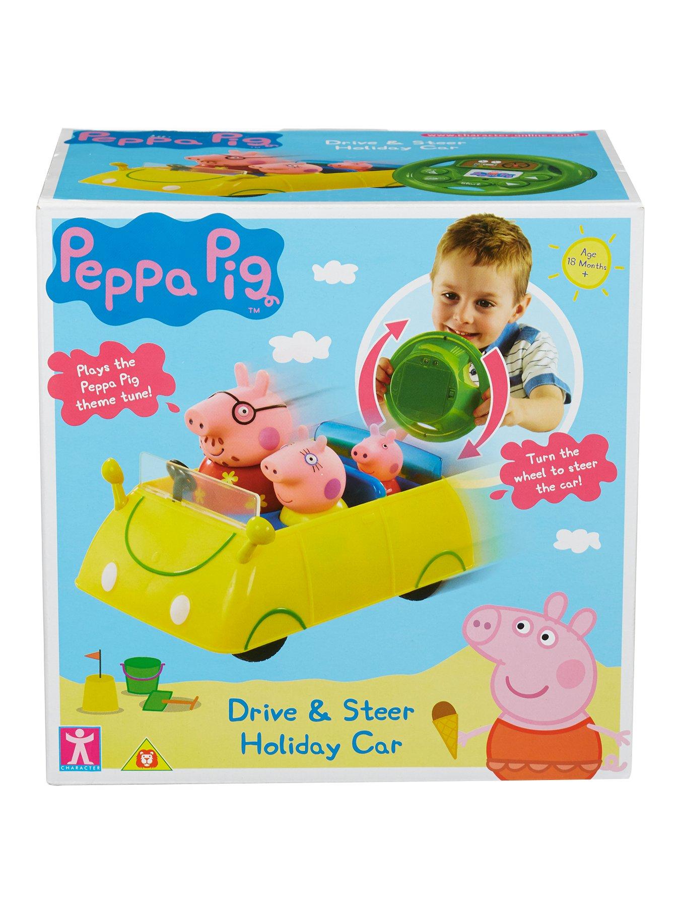 Peppa pig drive store and steer car