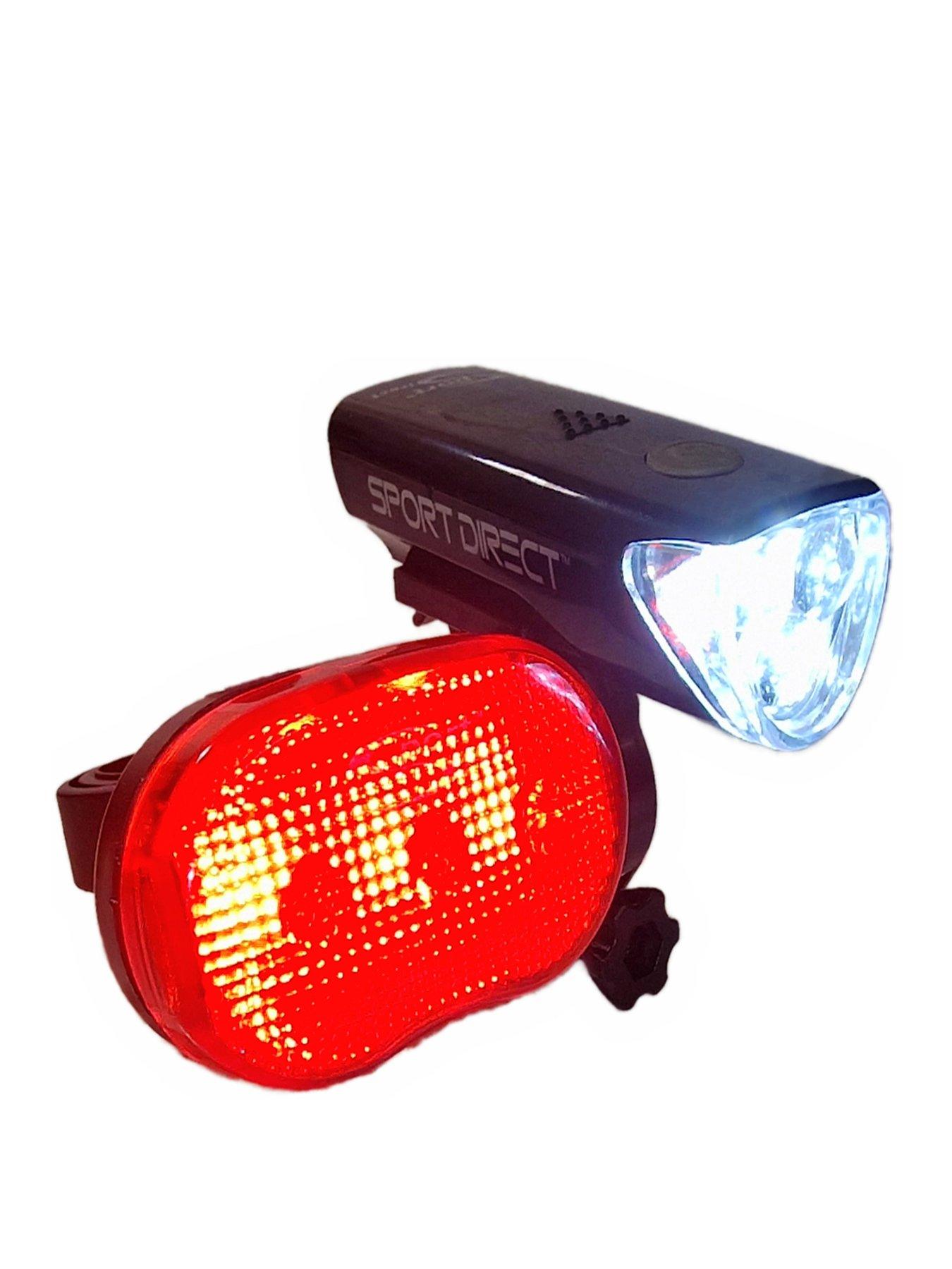 Image of Sport Direct Mega White LED Front and Rear Light Set