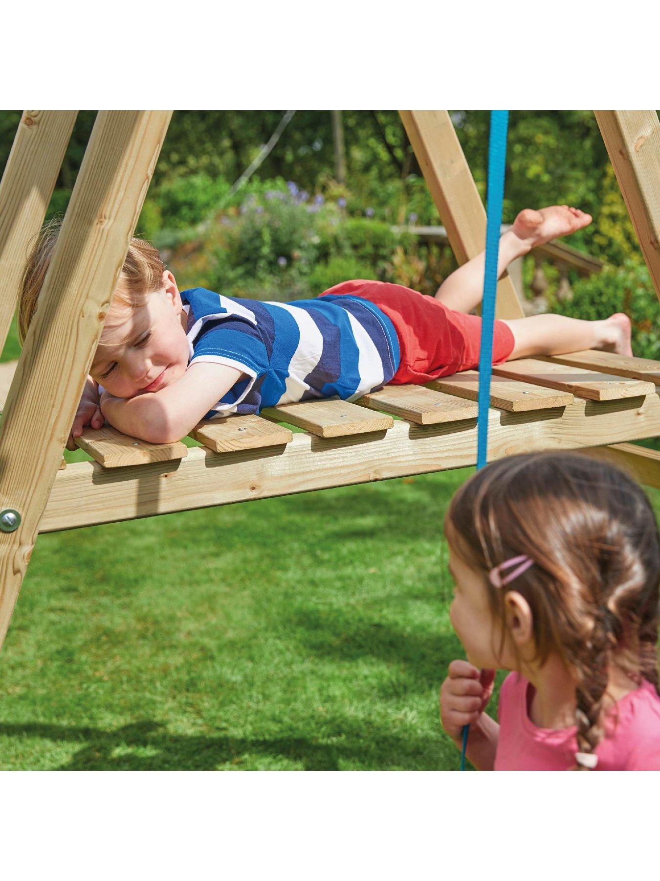 Image 6 of 7 of TP Forest Multiplay Wooden Swing Set &amp; Slide