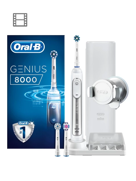 prod1086683609: Genius 8000 Cross Action Electric Toothbrush