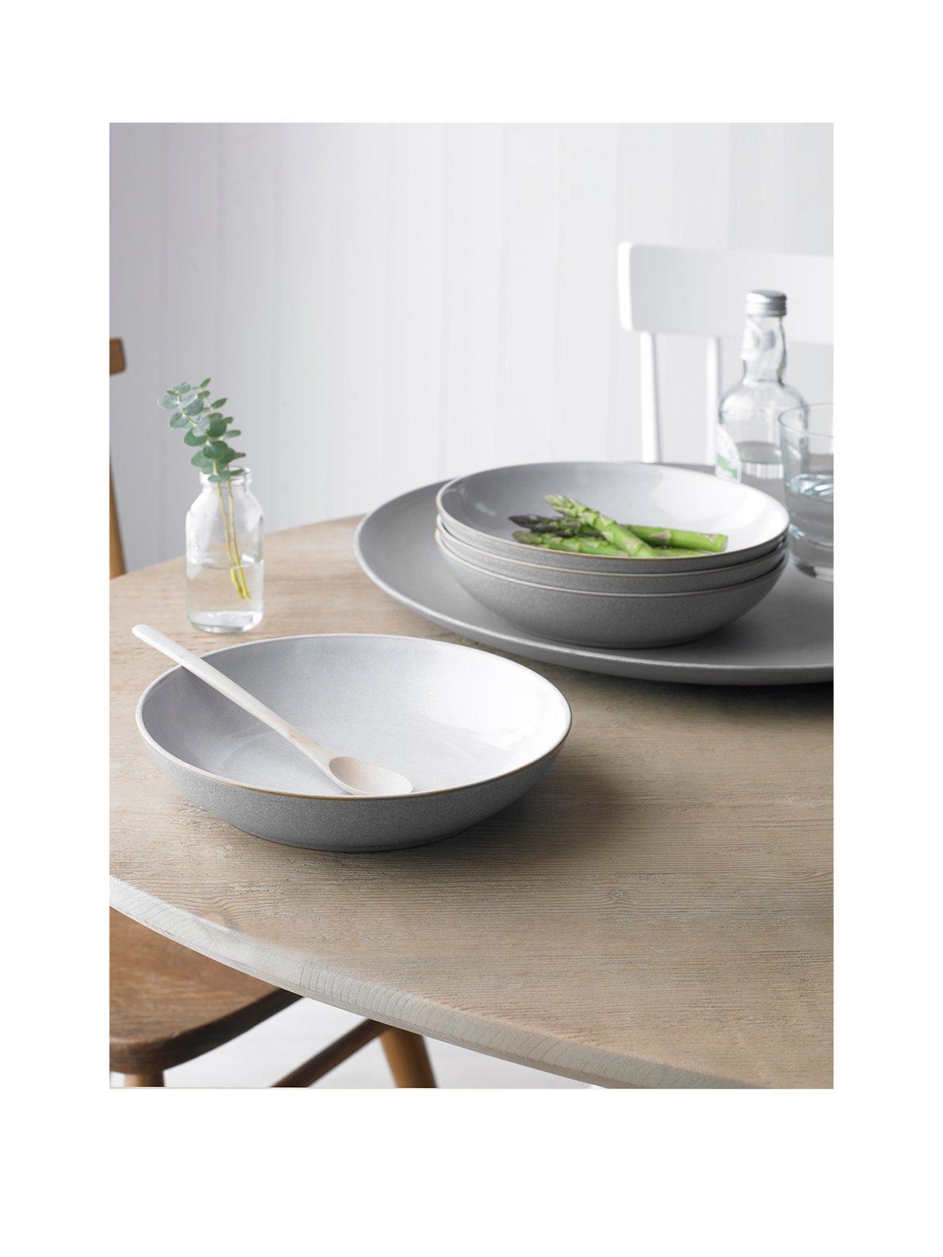 Hygge Oval Serving Dish On Wood Base-Premier Housewares