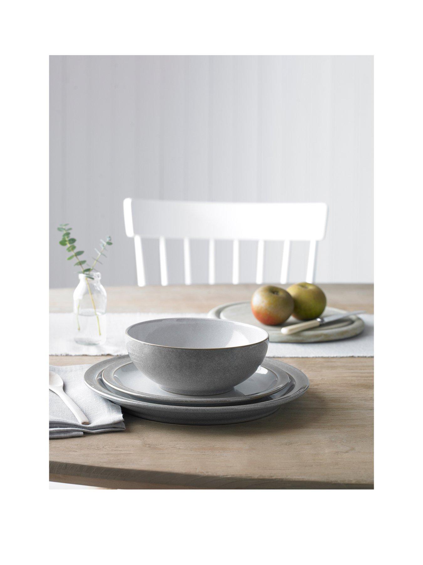 Denby Elements 12-piece Dining Set – Light Grey