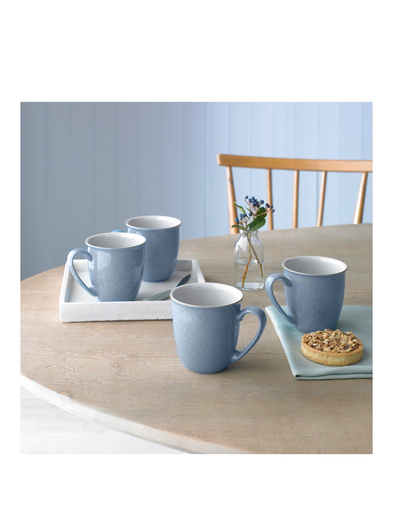undefined Elements Set of 4 Coffee Mugs – Blue