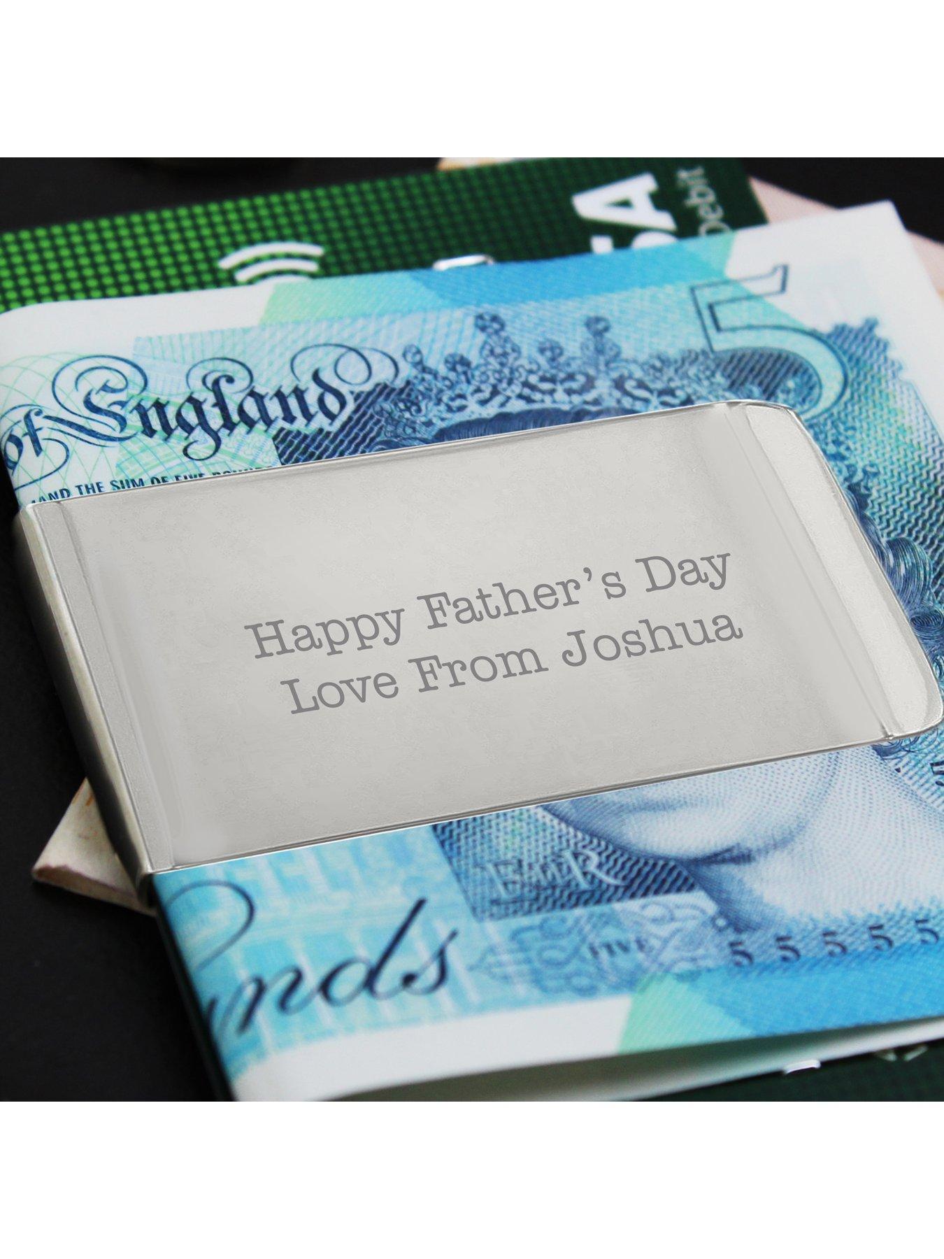 Image 3 of 4 of The Personalised Memento Company Personalised Silver-Plated&nbsp;Money Clip