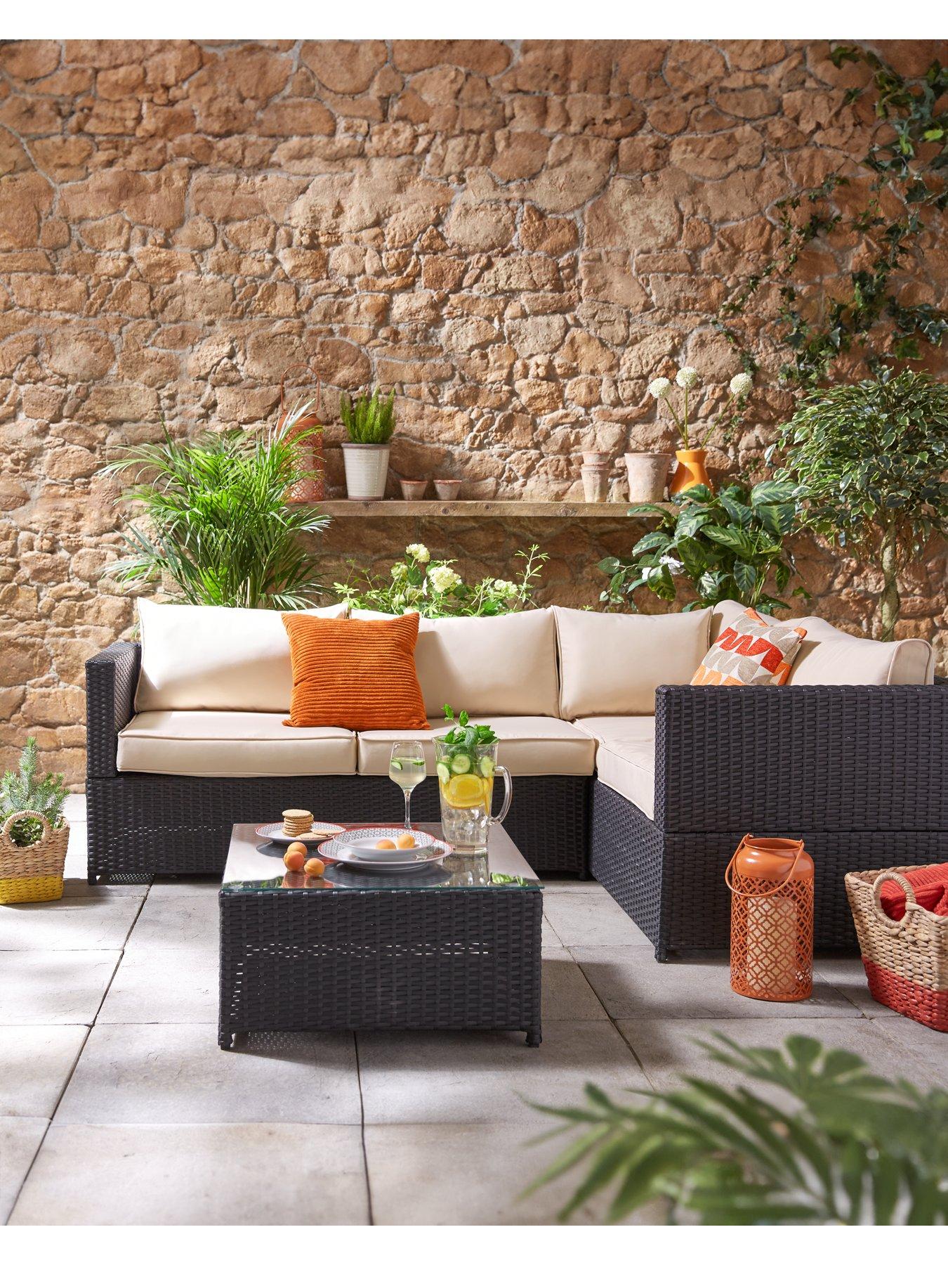 Image 1 of 5 of The Very Collection Vancouver 3-Piece Corner Rattan Set