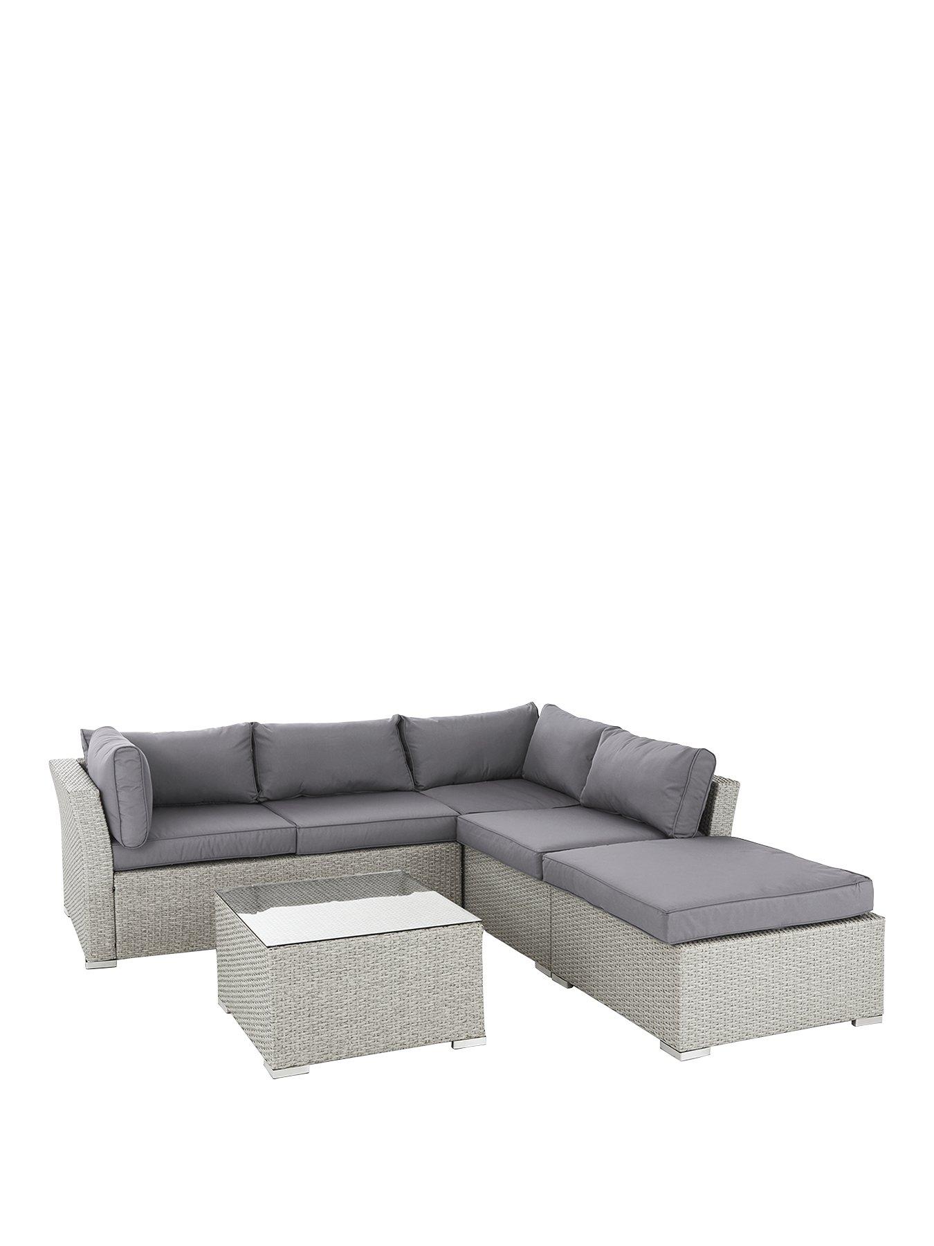 Image 2 of 5 of Very Home Athens 4-Piece Corner Set With Table And Chaise