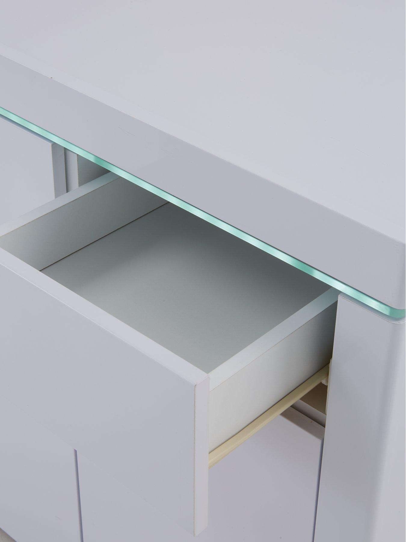 Image 5 of 6 of The Very Collection Atlantic Large Gloss Sideboard with LED Light