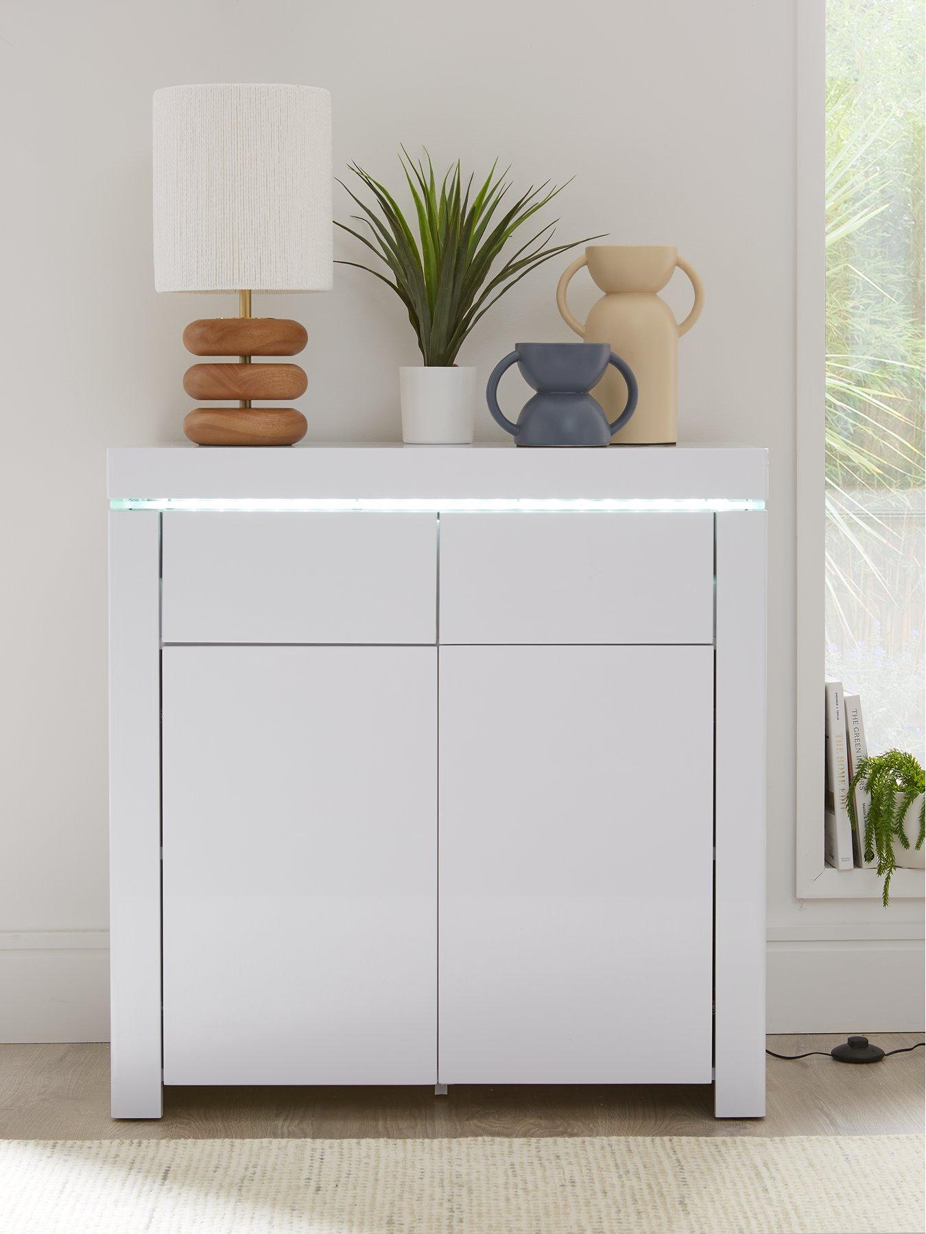 Image 1 of 6 of Very Home Atlantic Compact Gloss Sideboard