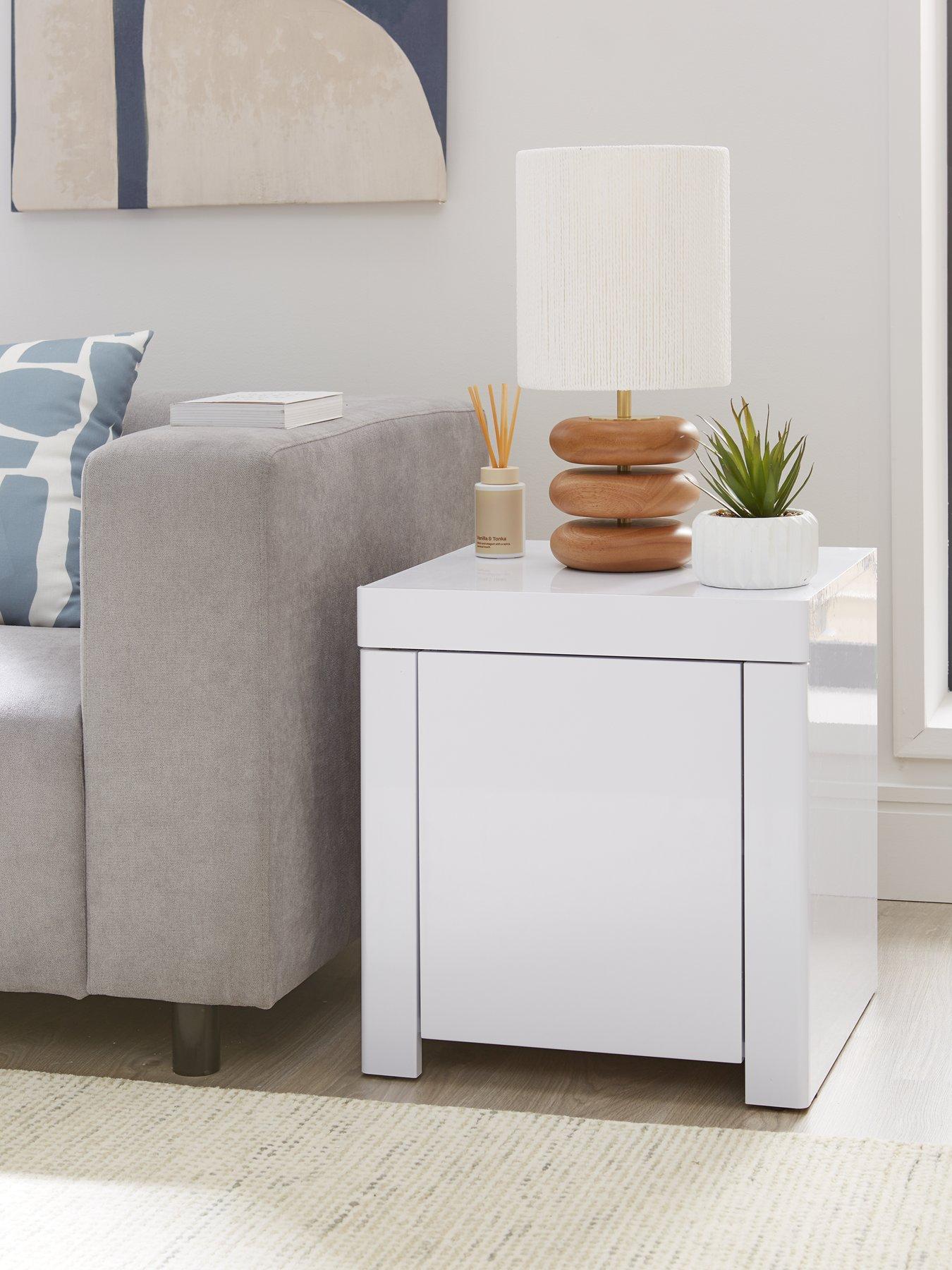 Image 1 of 6 of The Very Collection Atlantic Gloss Lamp Table