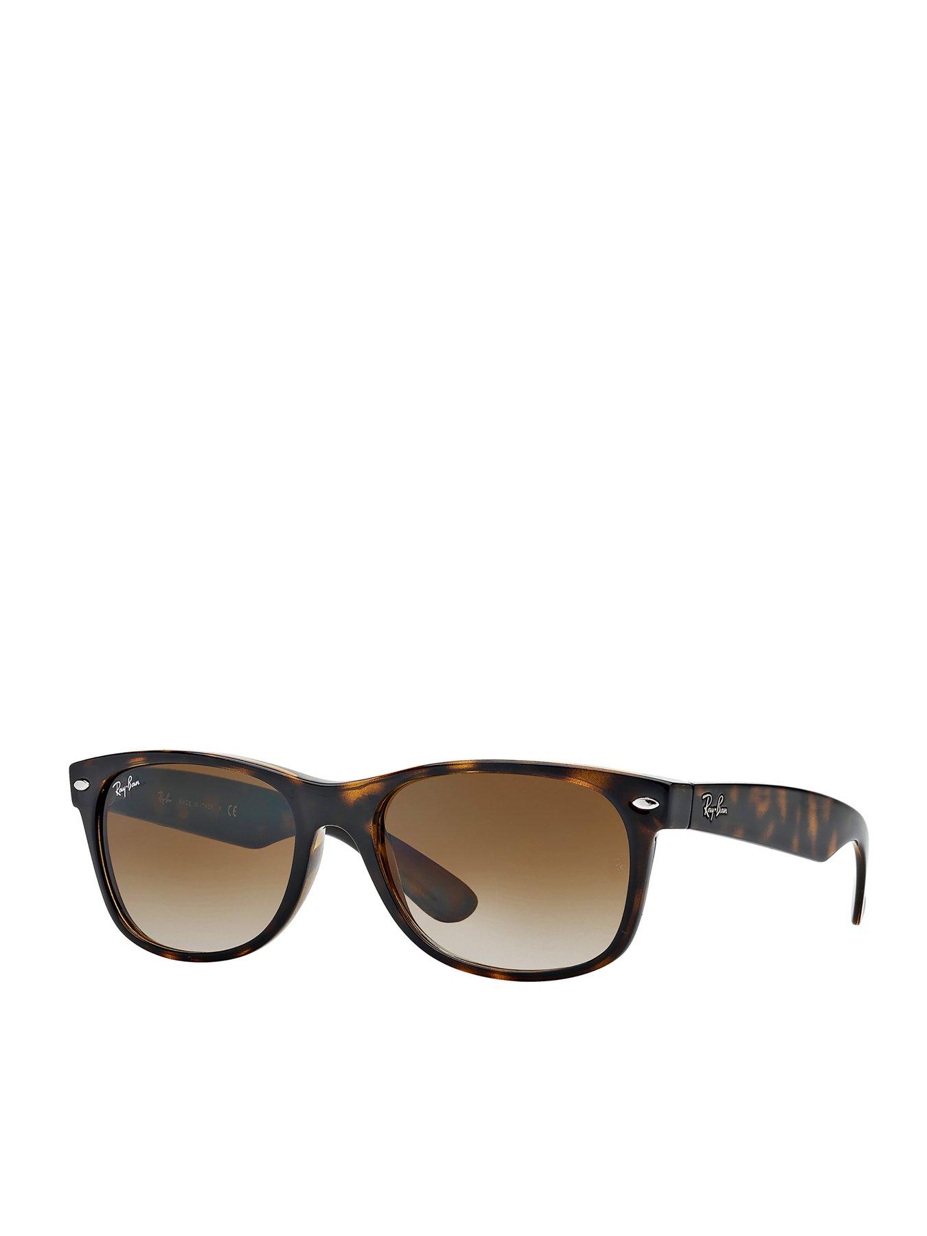 undefined New Wayfarer Sunglasses - Light Havana