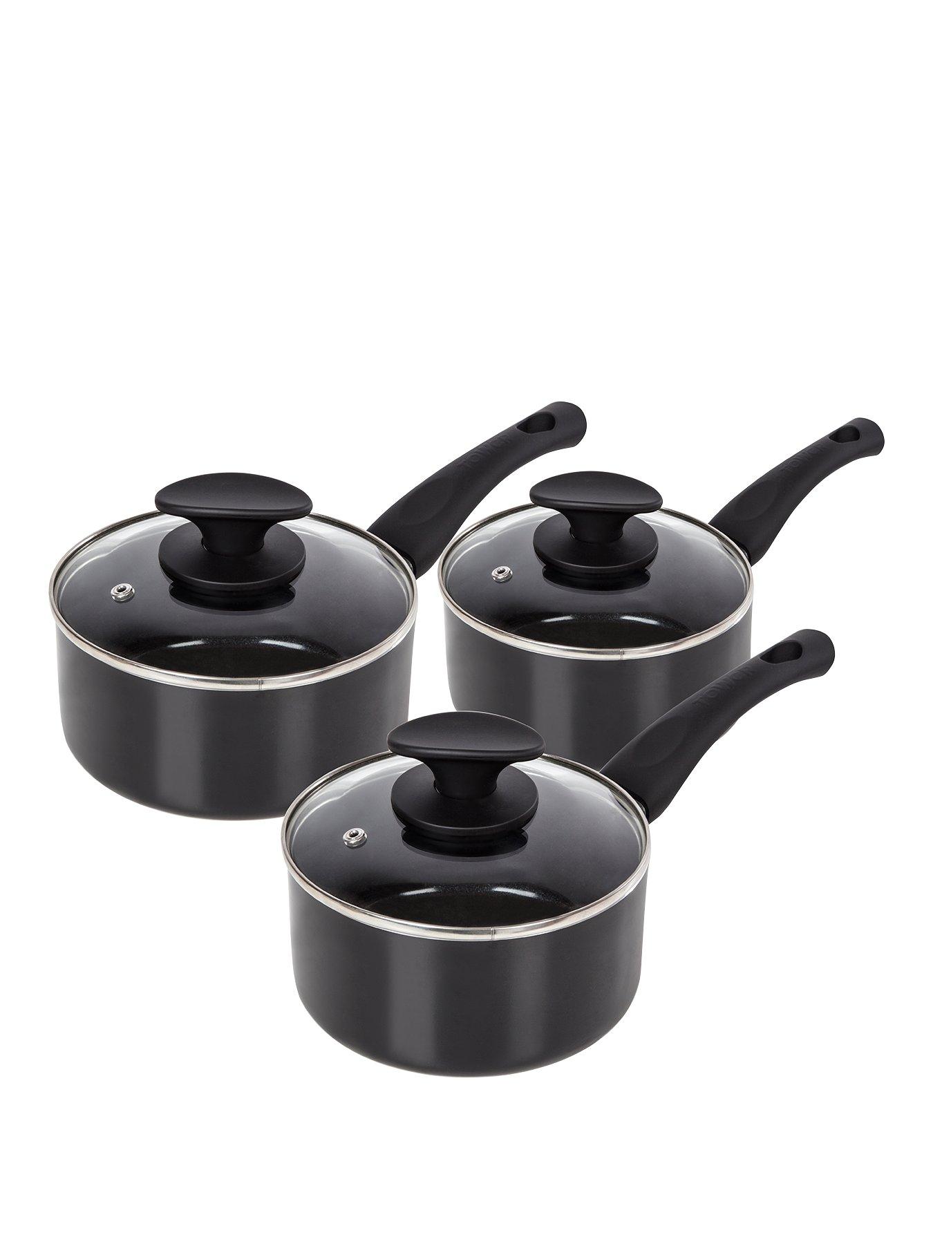 undefined Essentials 3 Piece Pan Set - Black