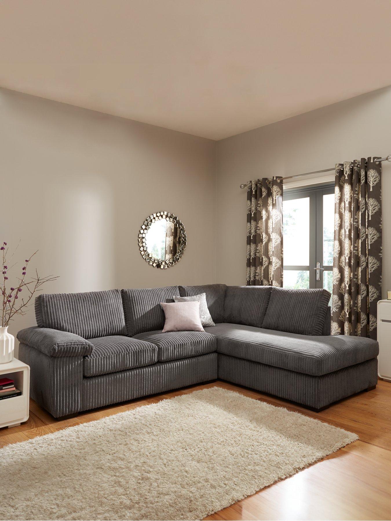 Image 1 of 4 of Very Home Amalfi&nbsp;Right Hand Standard Back Fabric Corner Chaise Sofa &nbsp;- FSC&reg; Certified