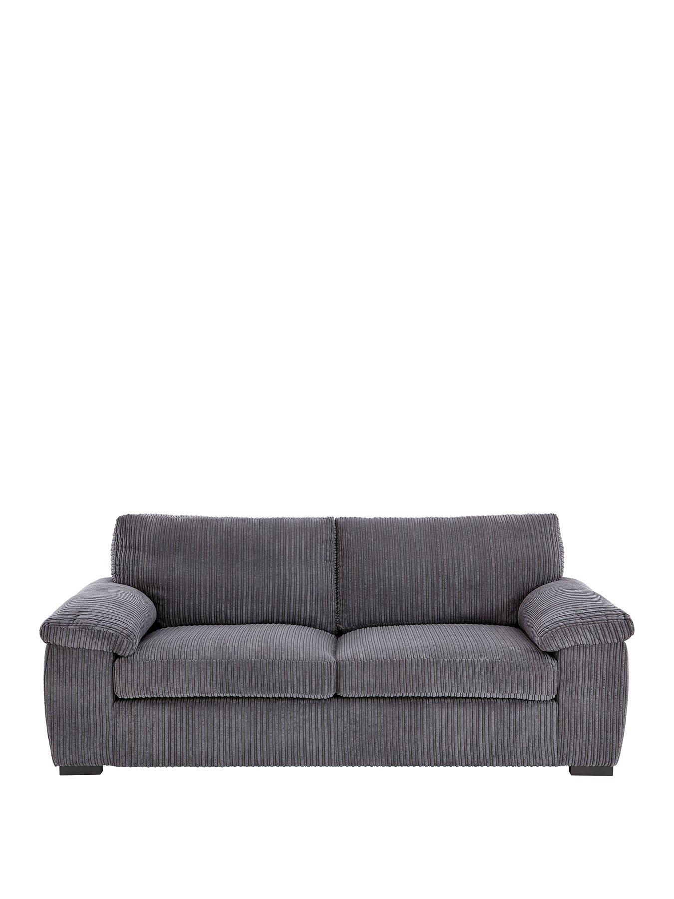 Image 2 of 7 of Very Home Amalfi Standard Back Fabric 3 Seater Sofa - Charcoal - FSC&reg; Certified