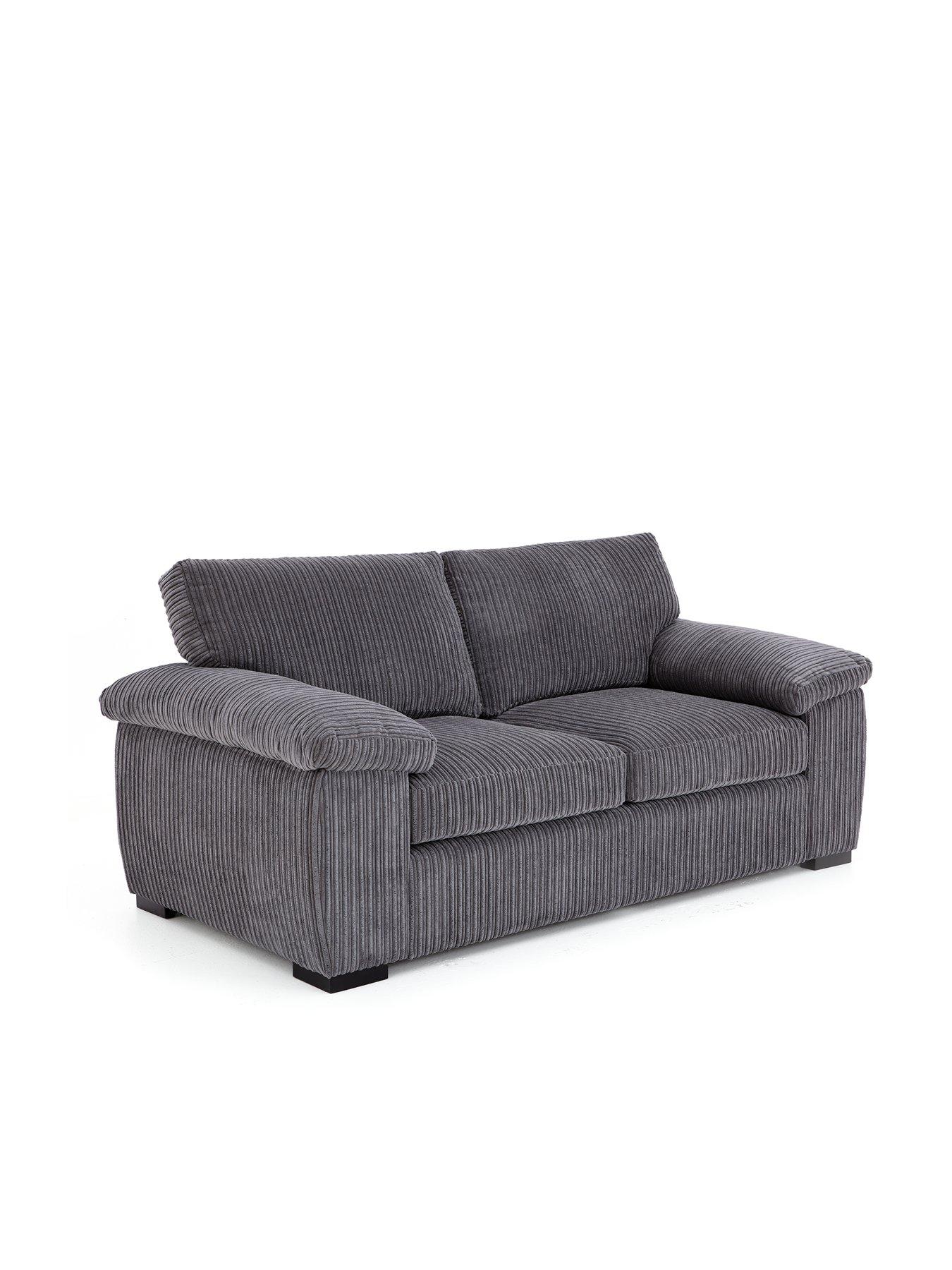 Image 3 of 7 of Very Home Amalfi Standard Back Fabric 2 Seater Sofa - Charcoal - FSC&reg; Certified