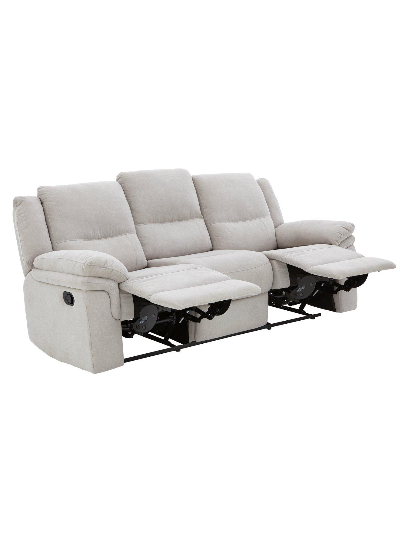 Image 3 of 5 of Very Home Albion Fabric 3 Seater High Back Manual Recliner Sofa
