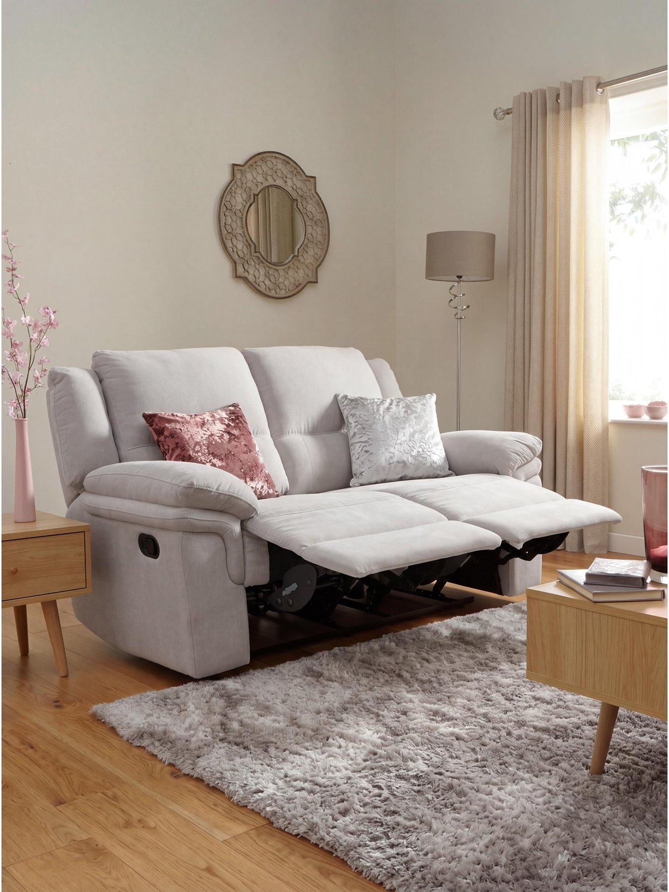 The Very Collection Albion Fabric 2 Seater High Back Manual Recliner Sofa