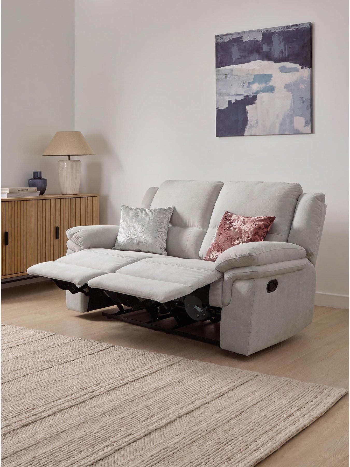 The Very Collection Albion Fabric 2 Seater High Back Manual Recliner Sofa