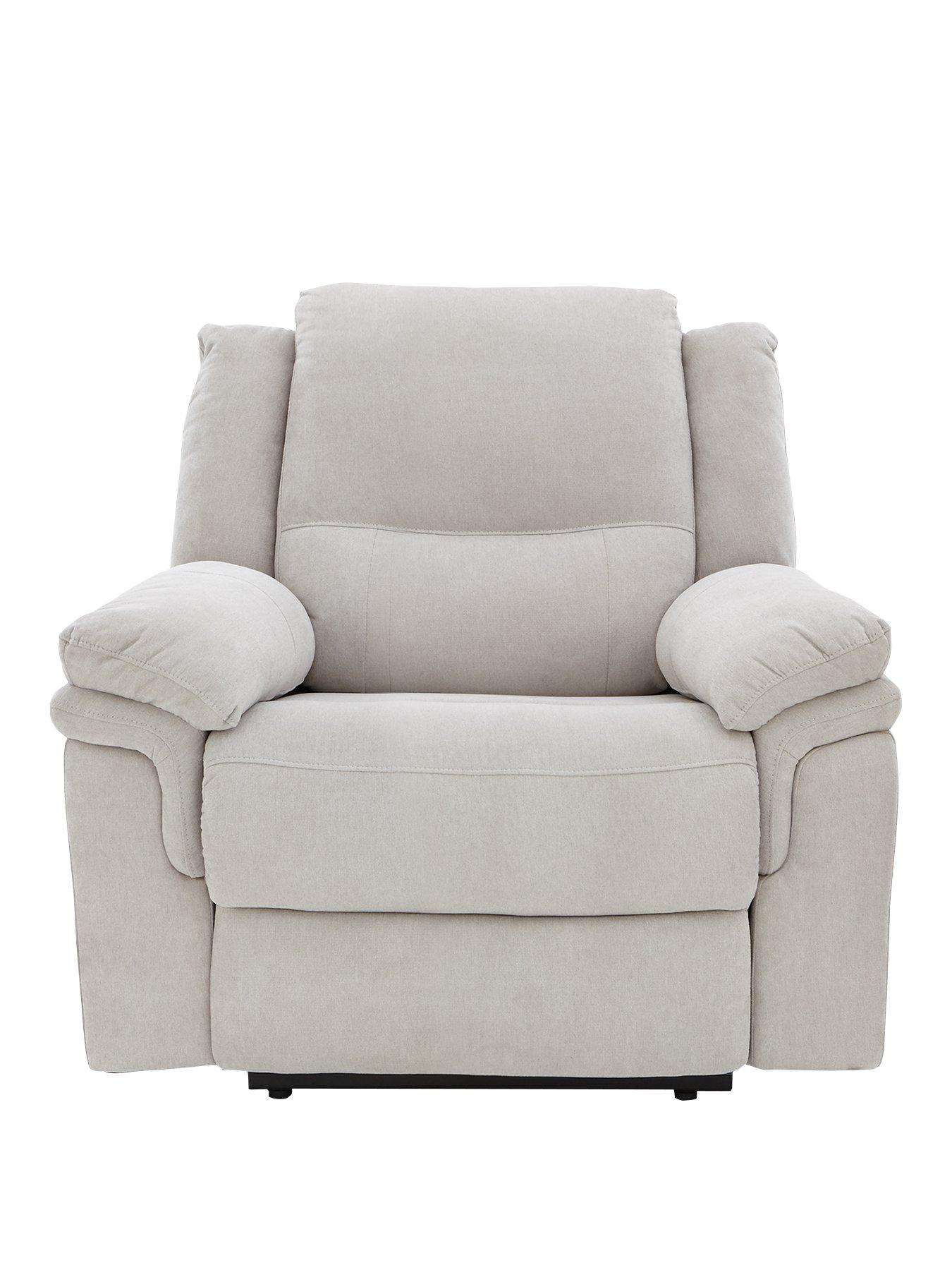 The Very Collection Albion Chenille High Back Manual Recliner Armchair - FSC® Certified