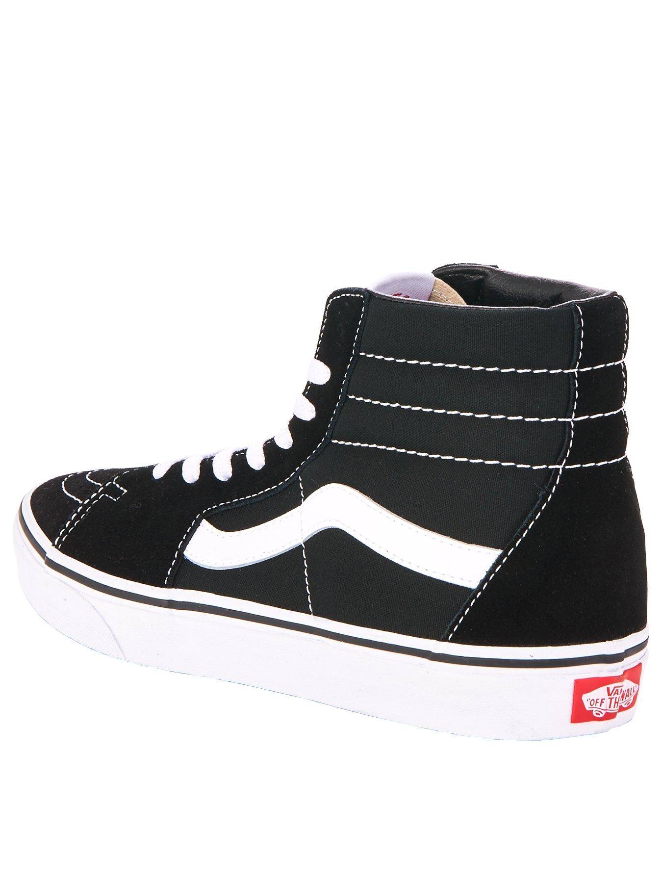 vans-unisex-sk8-hi-trainers-blackwhitestillFront