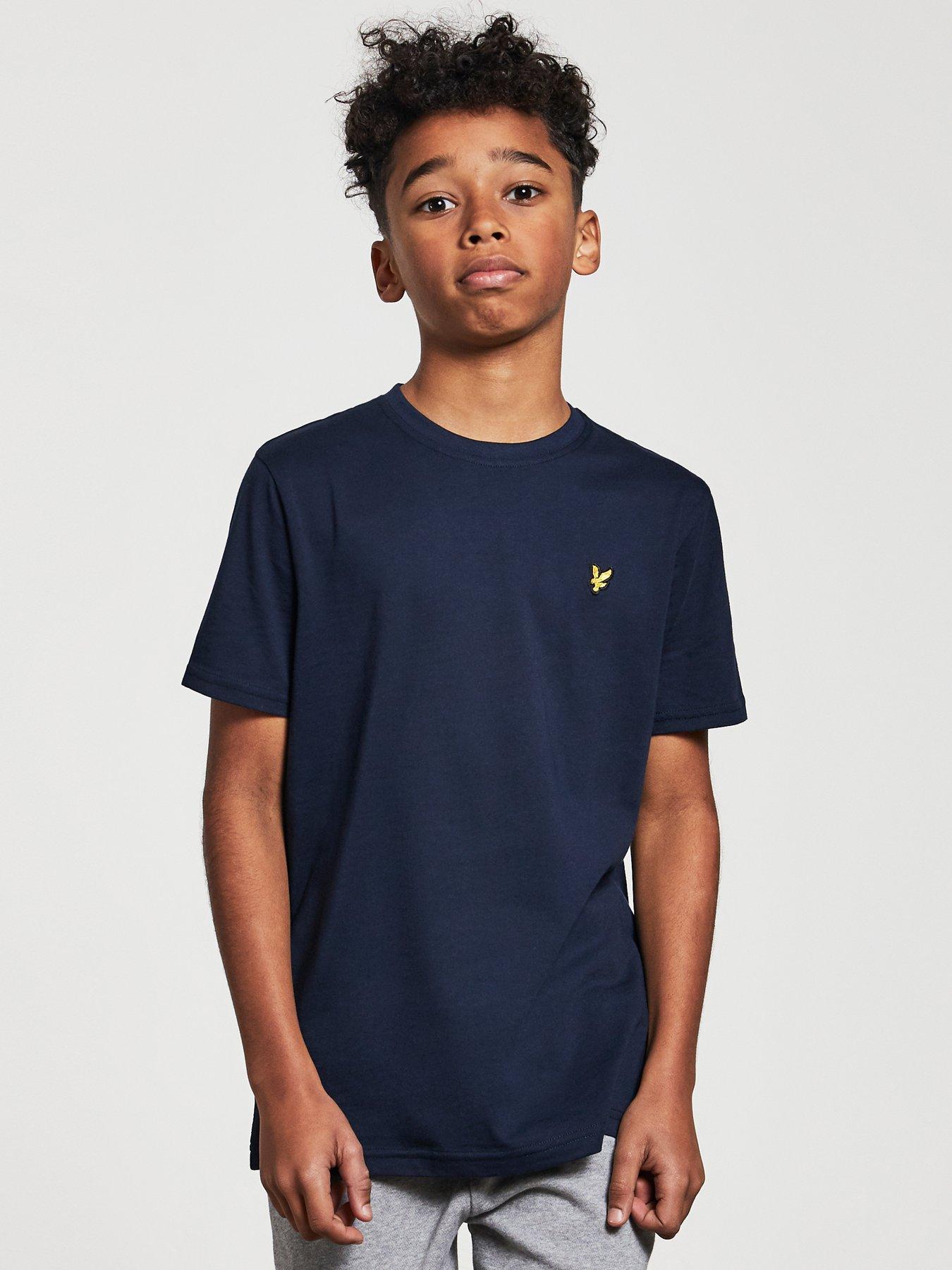 Image 2 of 4 of Lyle & Scott Boys Classic Short Sleeve T-Shirt - Navy