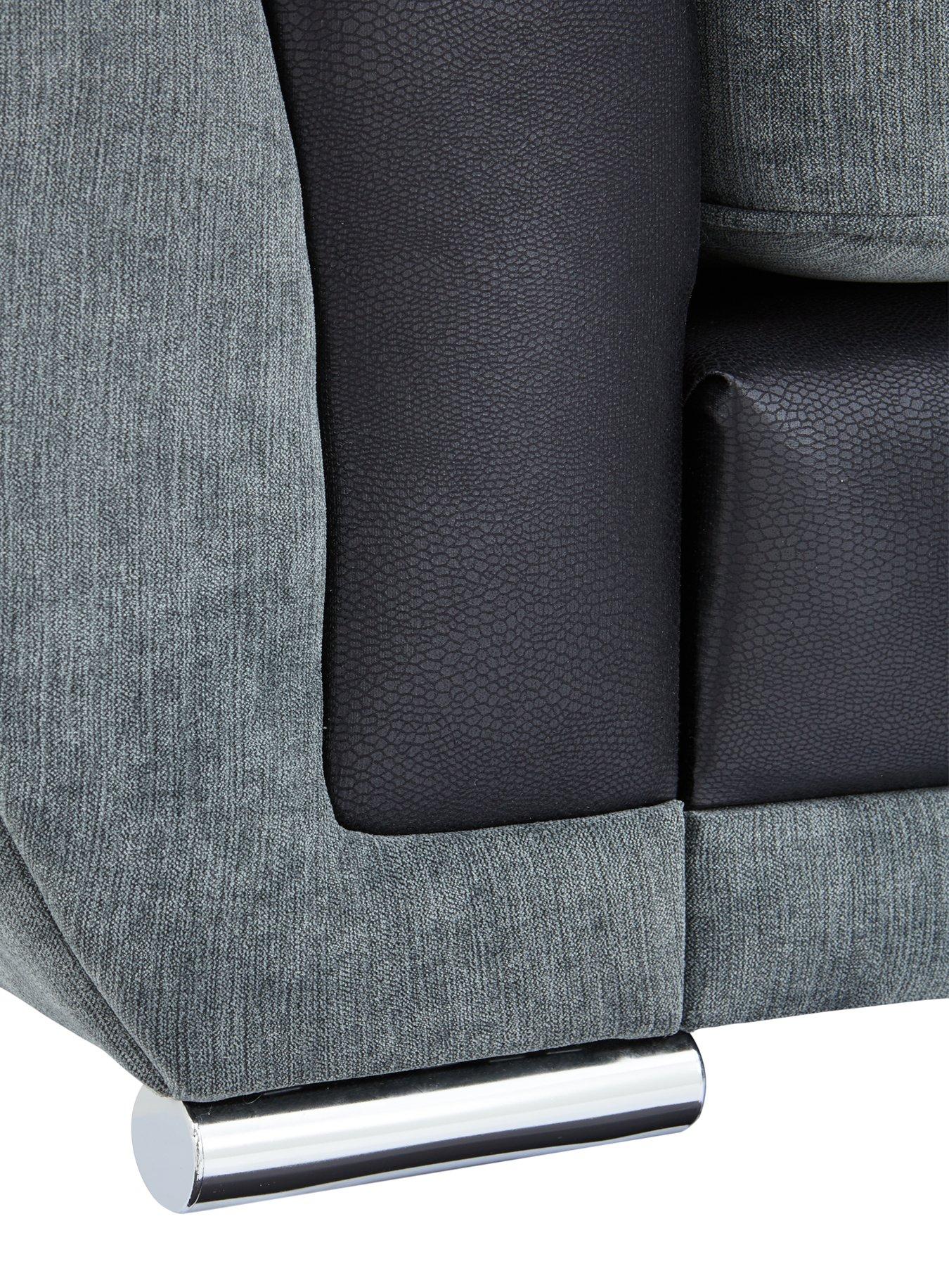 Image 3 of 5 of Very Home Danube Fabric/Faux Leather Left Hand Corner Group Scatter Back Sofa&nbsp;- FSC&reg; Certified