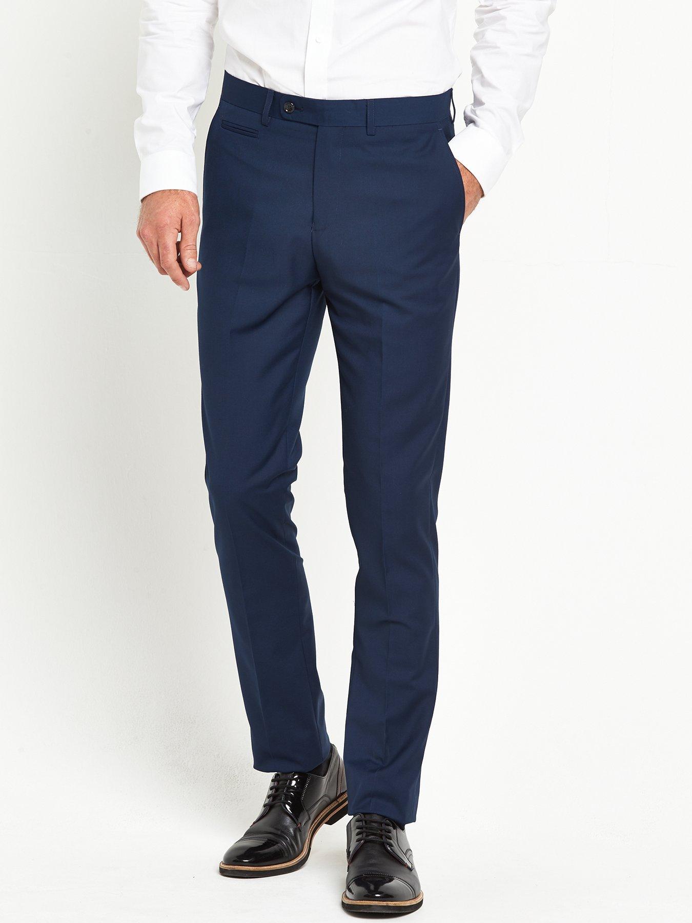 Image of Skopes Kennedy Slim Trousers - Dark Blue