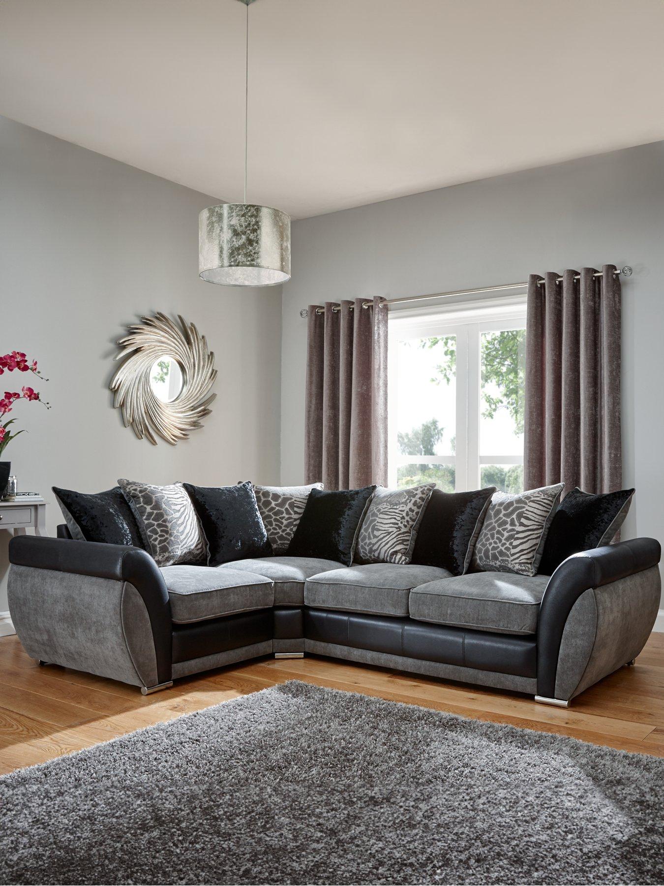 Image 1 of 4 of Very Home Hilton Left-Hand Double Arm Corner Group Sofa
