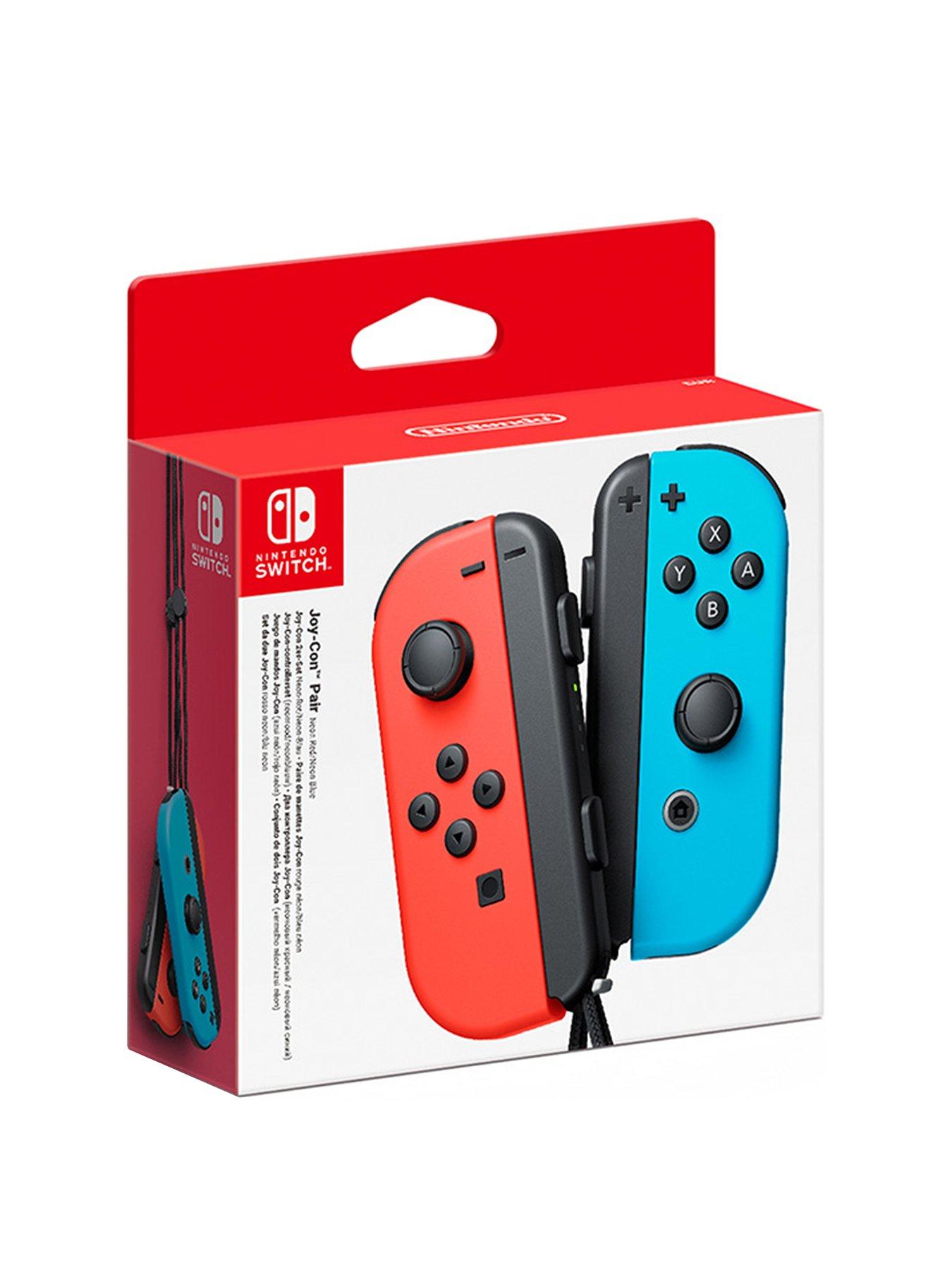 Image 1 of 3 of Nintendo Switch Joy-Con Controller&nbsp;Twin Pack, Wireless,&nbsp;Rechargeable -&nbsp;Neon Red / Neon Blue