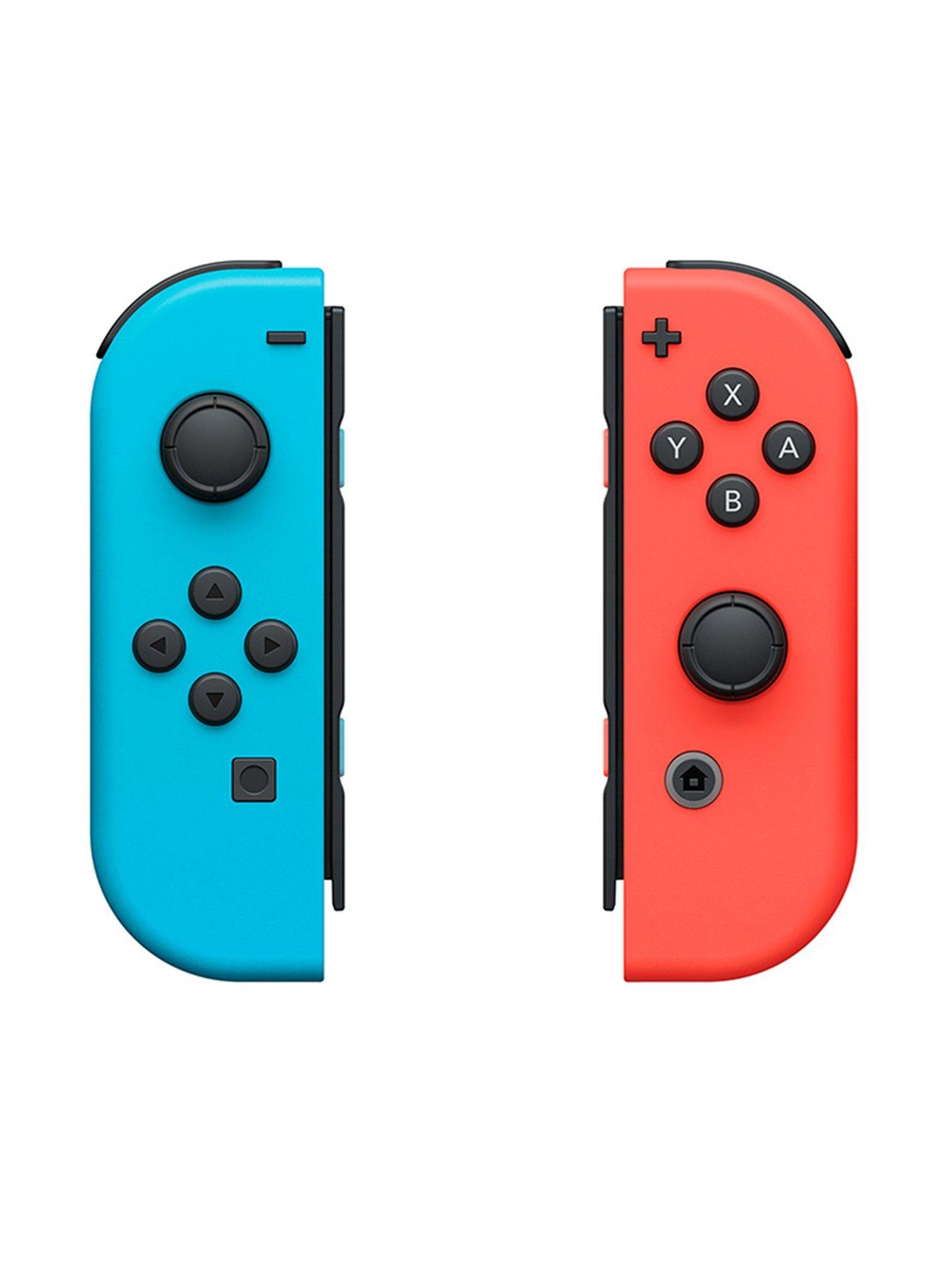 nintendo-switch-joy-con-controllernbsptwin-pack-wirelessnbsprechargeable--nbspneon-red-neon-bluestillFront