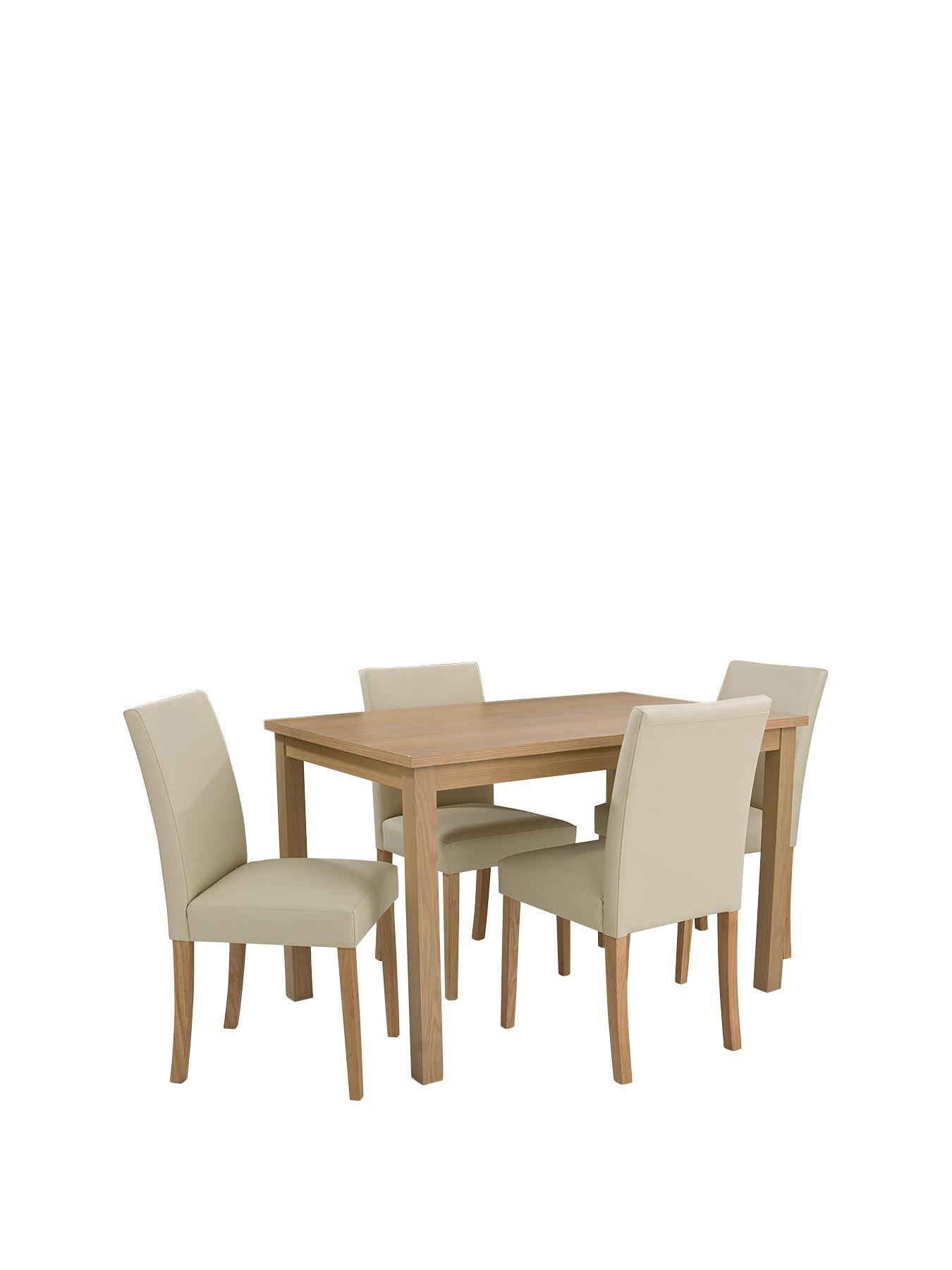 Breakfast table and chairs store for 4