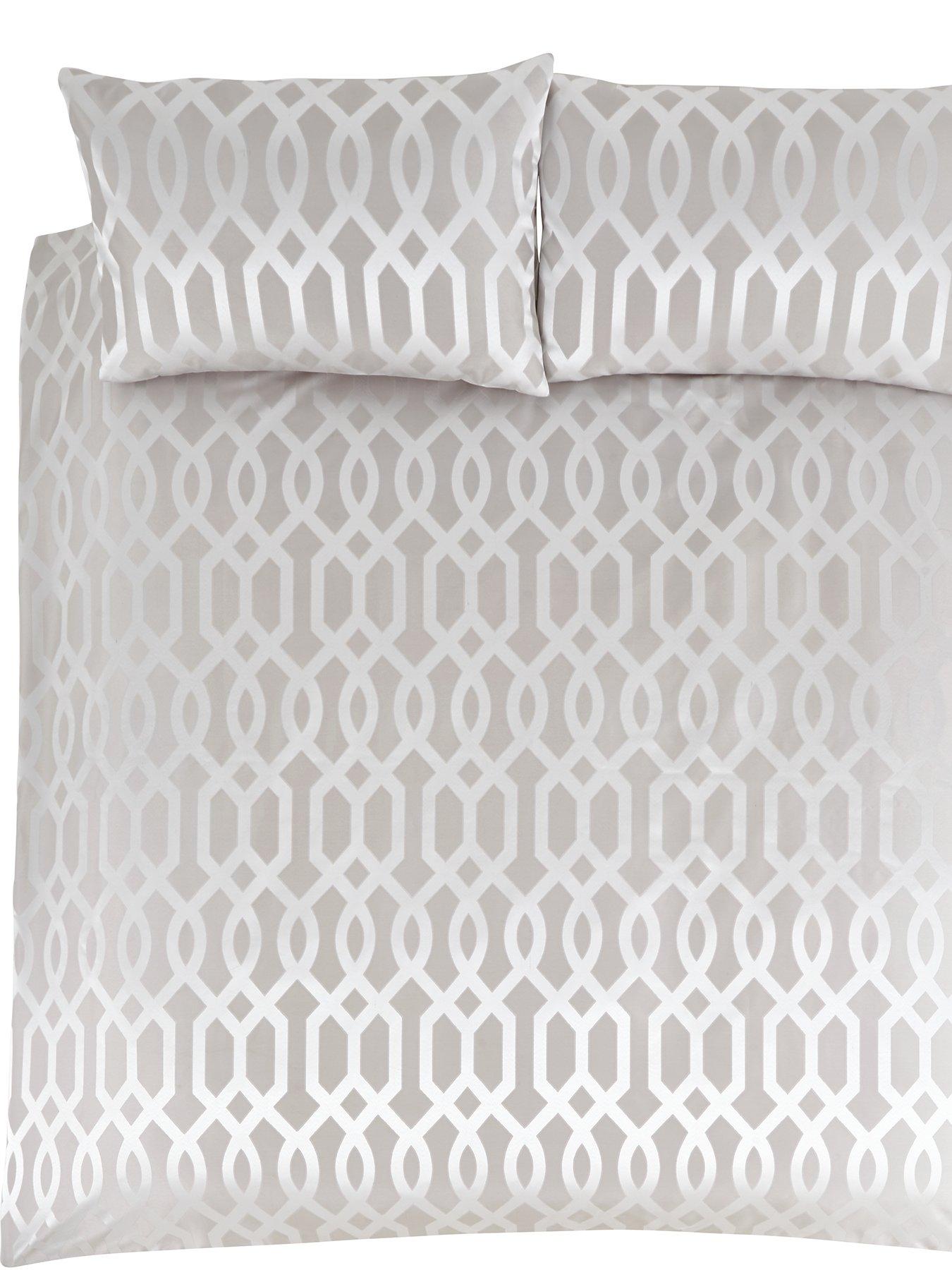Image 2 of 3 of Very Home Florence Geometric Duvet Cover Set - Natural