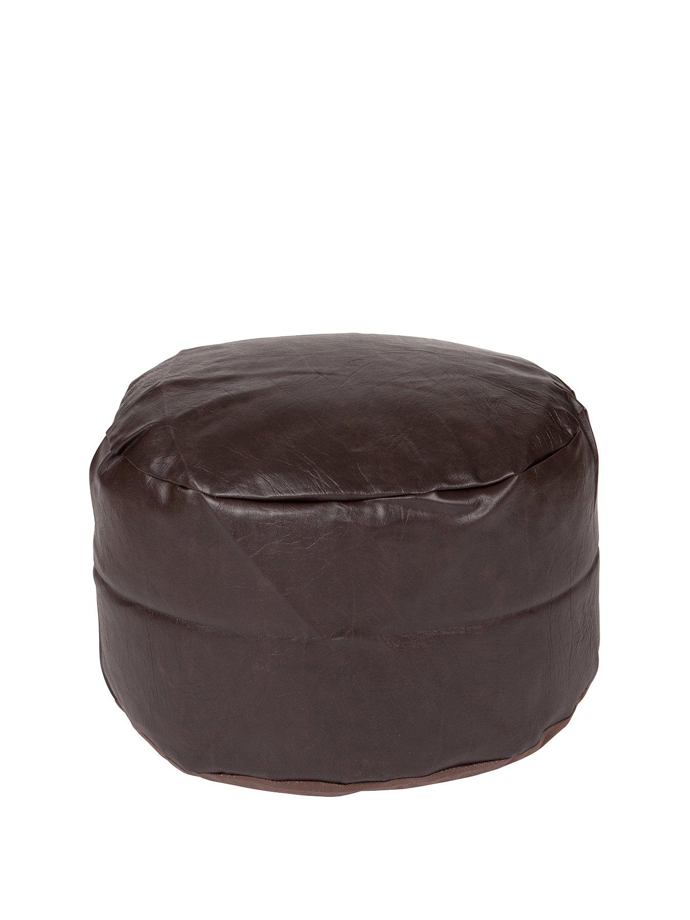 undefined Faux Leather Footstool