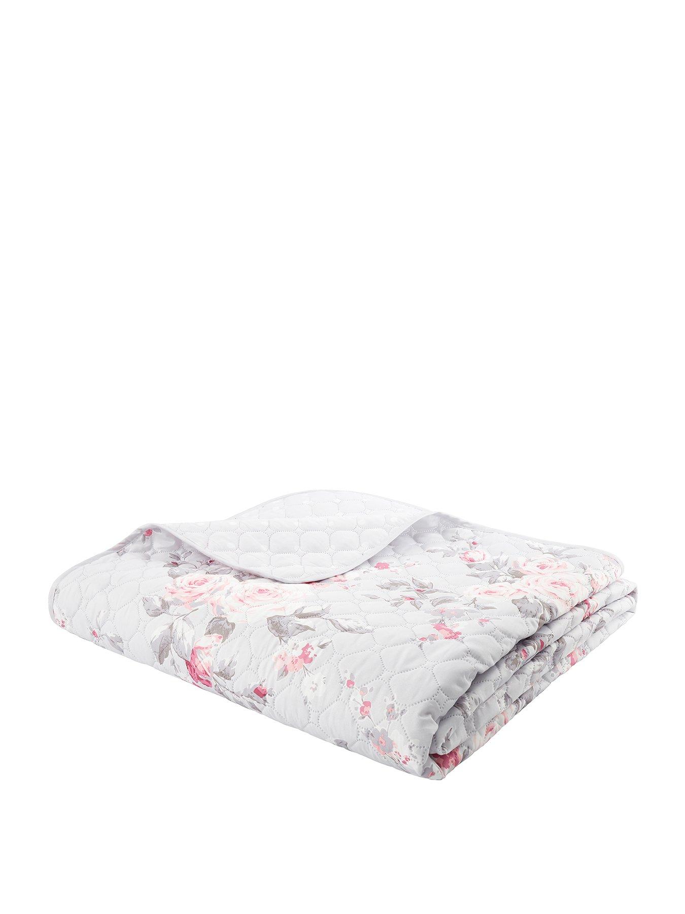 Image 2 of 2 of Catherine Lansfield Canterbury Bedspread Throw in Grey